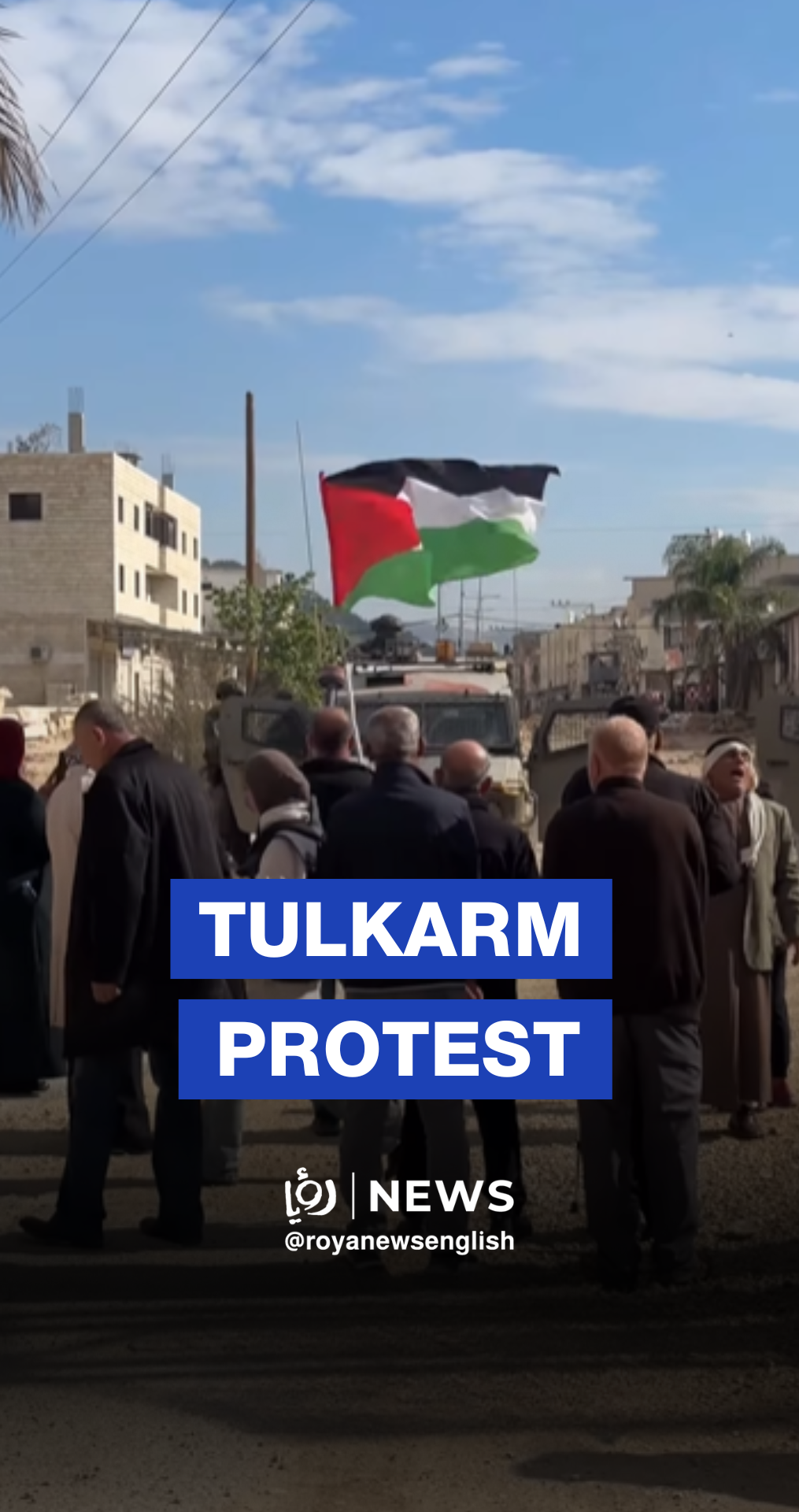 Tulkarm residents protest new demolition orders in Nur Shams camp