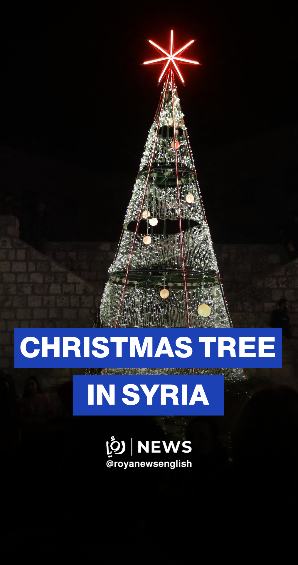Syrian village lights Christmas tree for first time since 2012