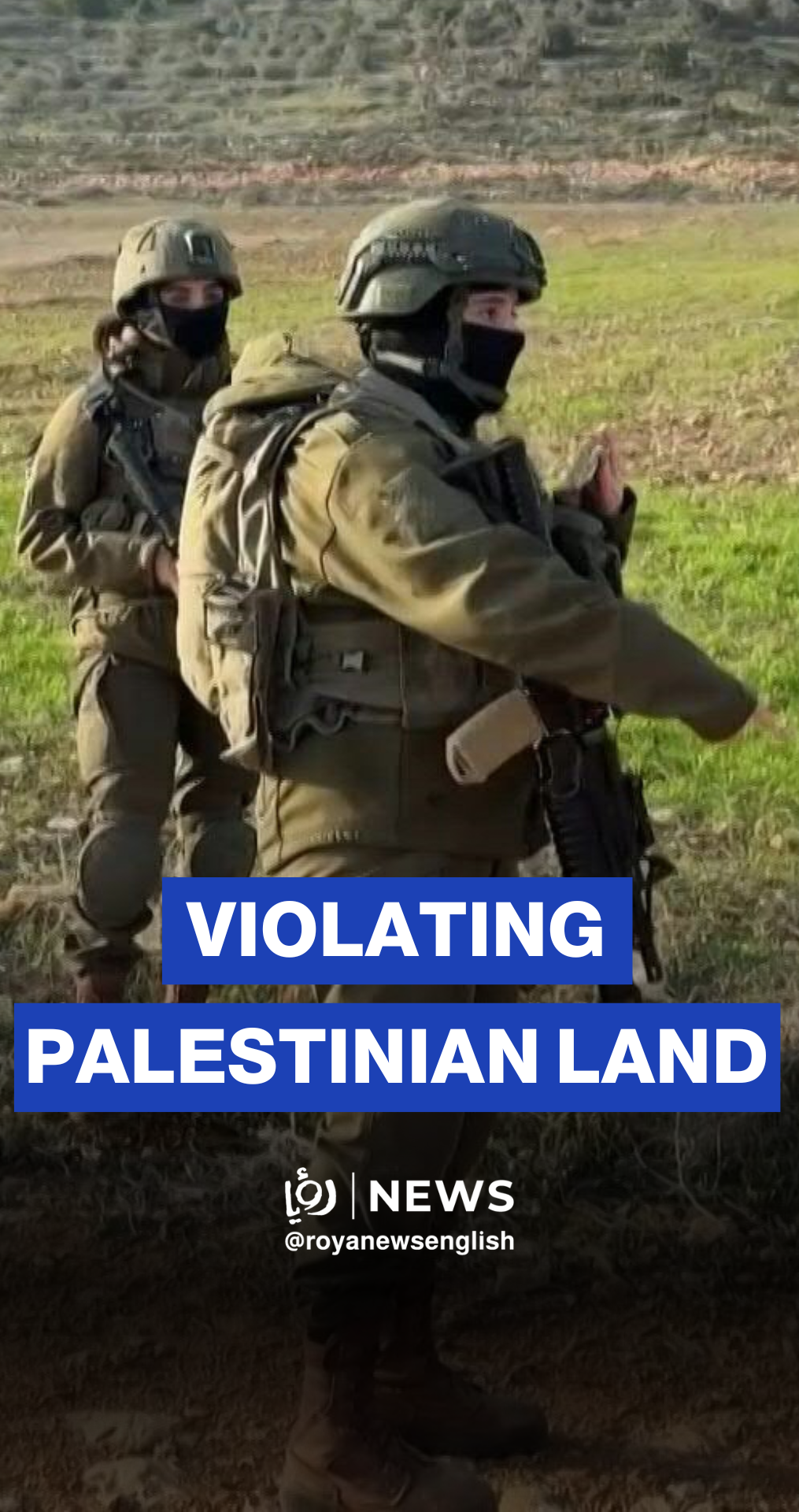 ‘Israeli’ soldiers remove West Bank farmers from agricultural land