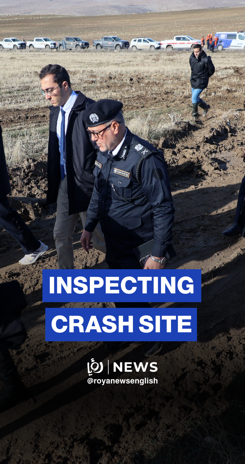 Army and emergency teams inspect site of Libyan plane crash