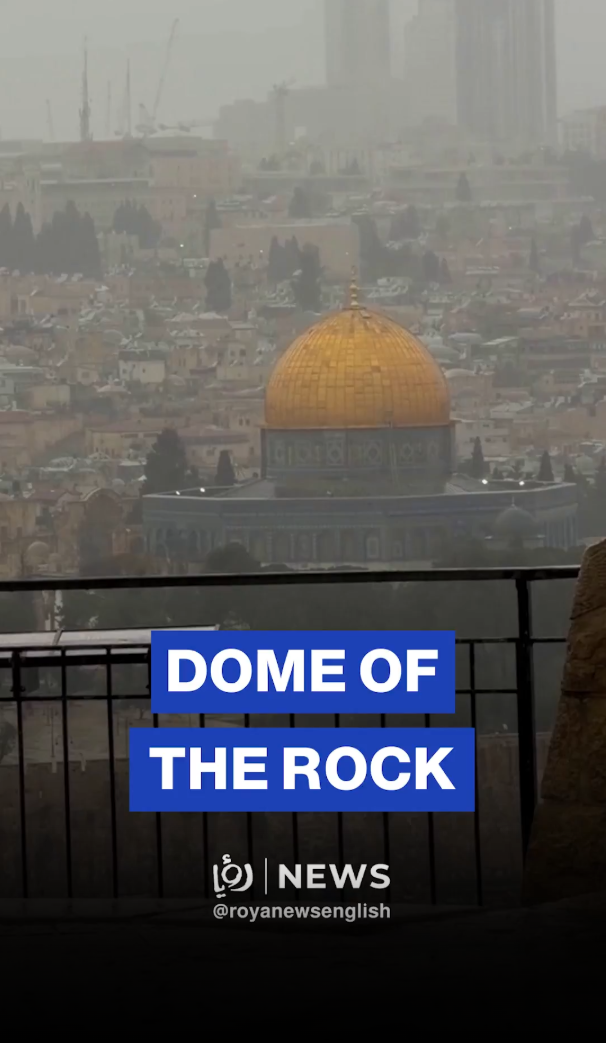 Dome of the Rock in the winter