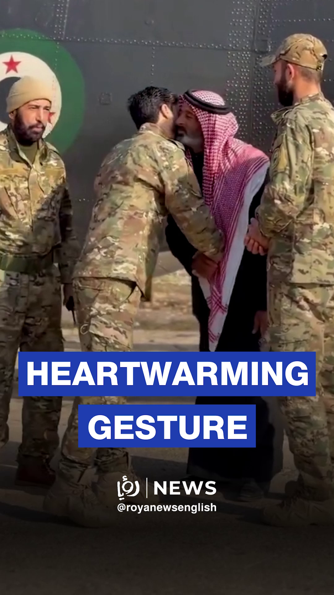 Senior Syrian citizen earns a helicopter ride after video of him saluting passing aircraft goes viral