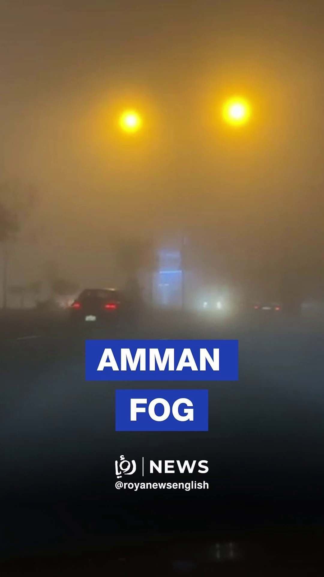 Drivers urged caution as fog blankets parts of the capital Amman