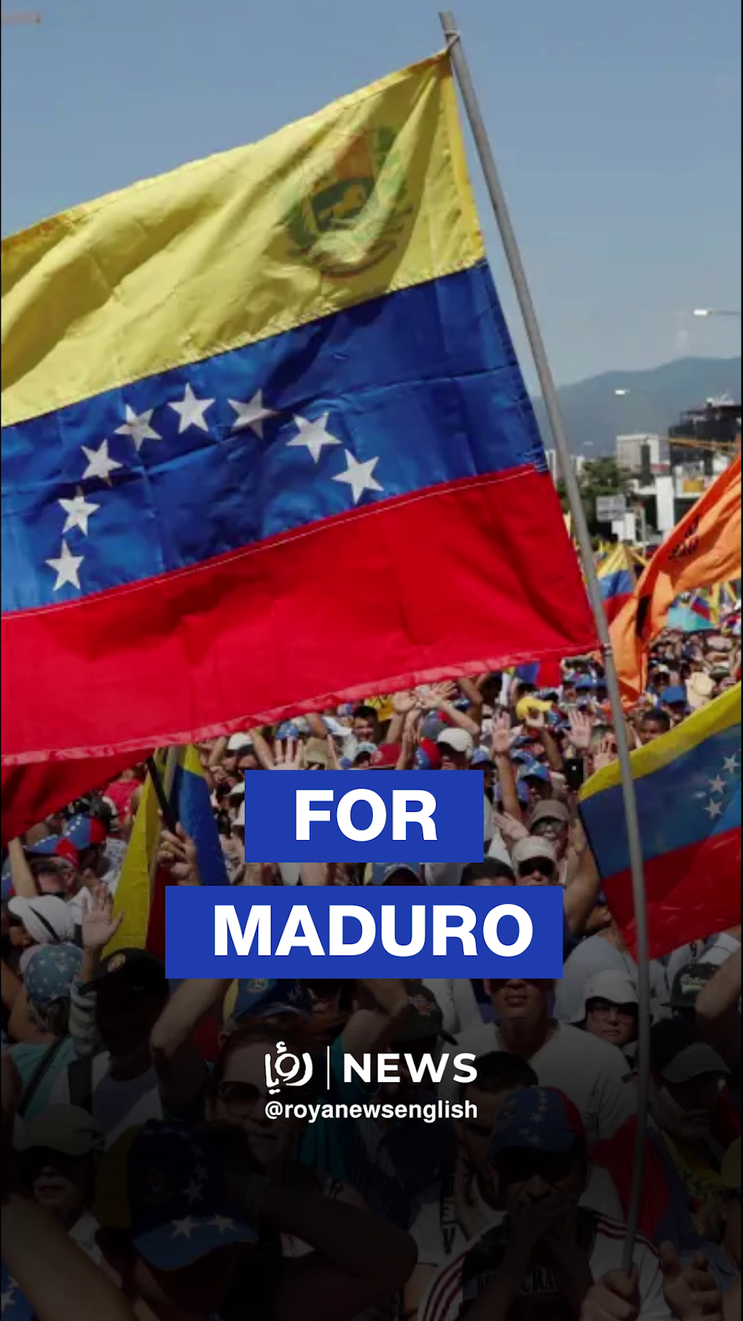 Hundreds of Venezuelans rally in support of Maduro