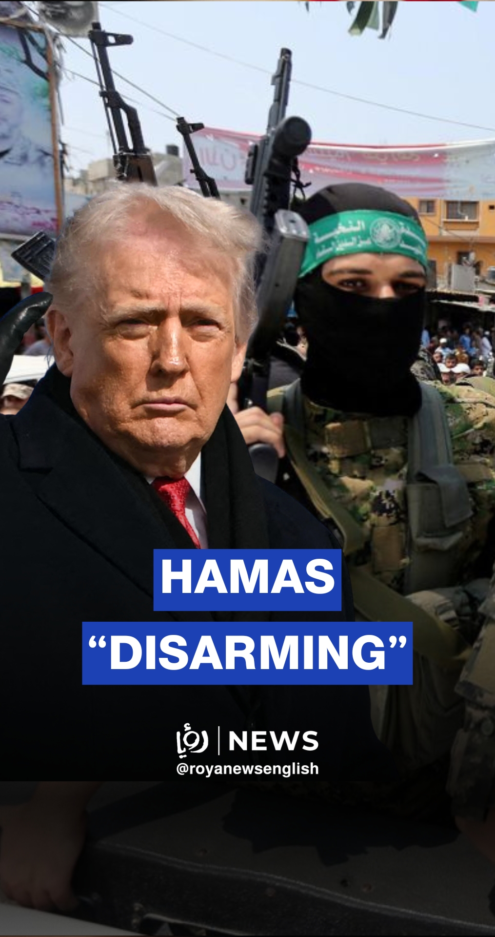 Trump says “looks like” Hamas will disarm
