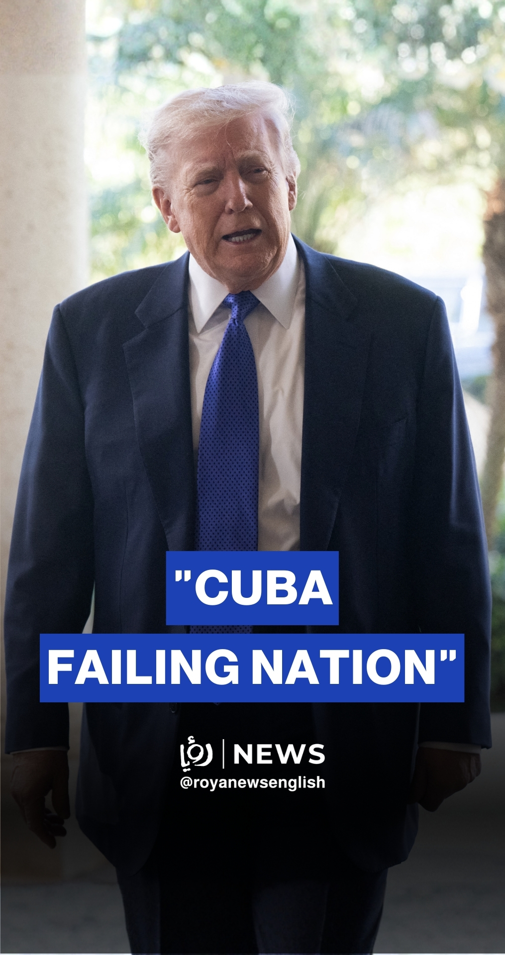 “Cuba is a failing nation,” Trump says, adding Washington is negotiating with Havana's leadership