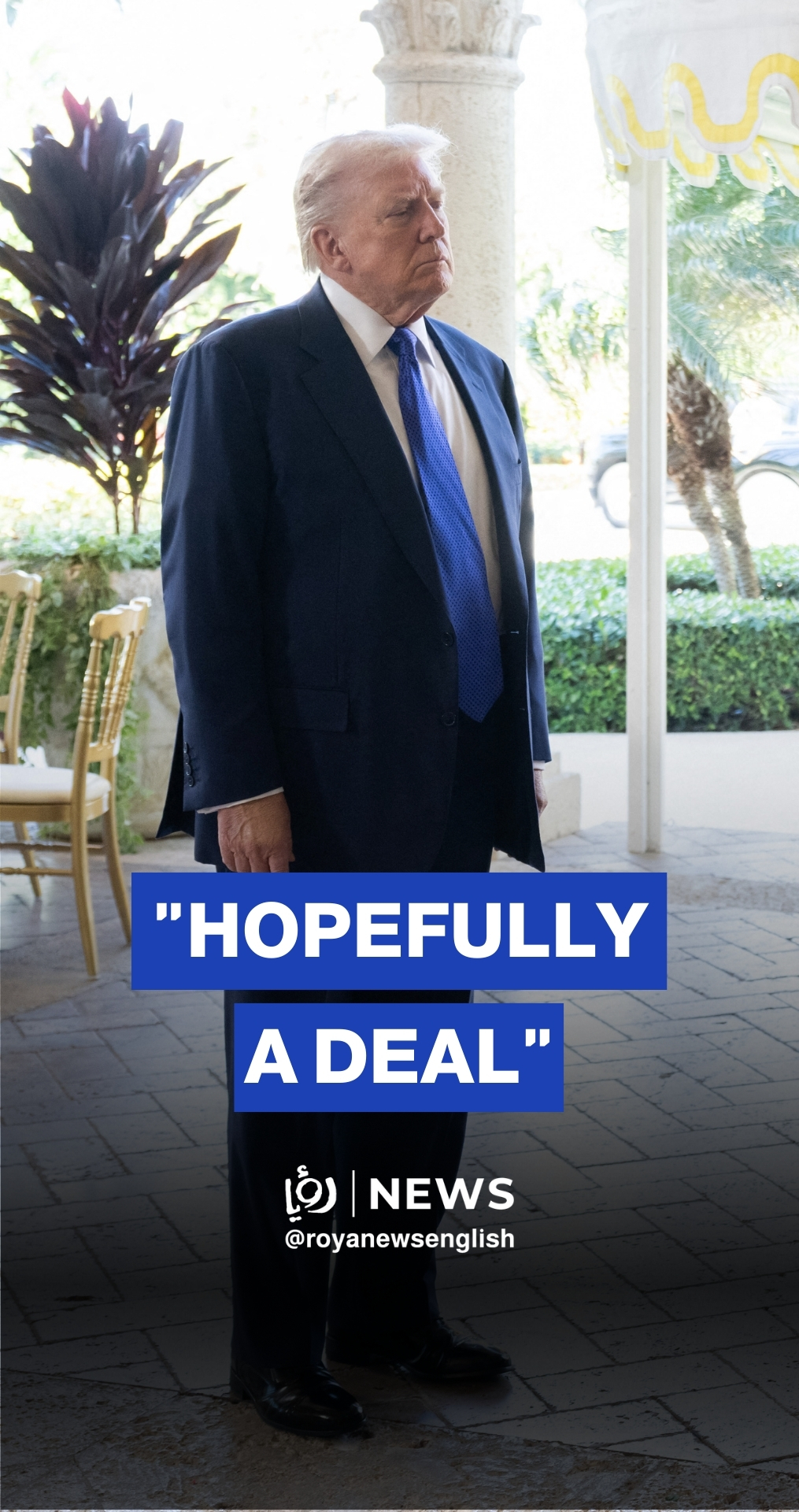 Trump says “hopefully” can make a deal with Iran after Tehran warns of regional war