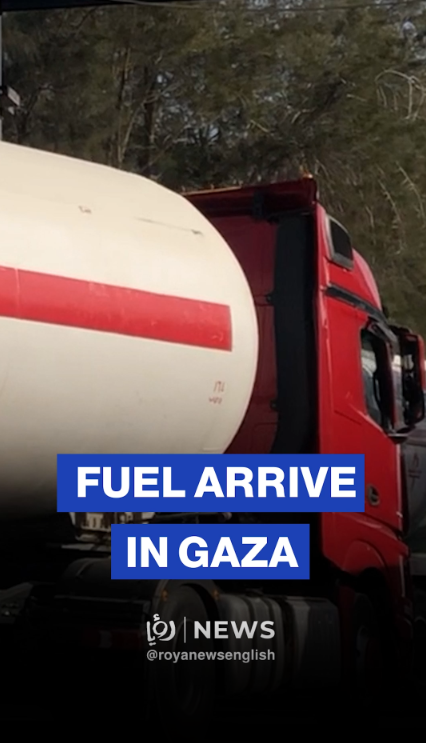 Fuel and gas trucks arrive in Gaza through Rafah crossing, Roya reporter says