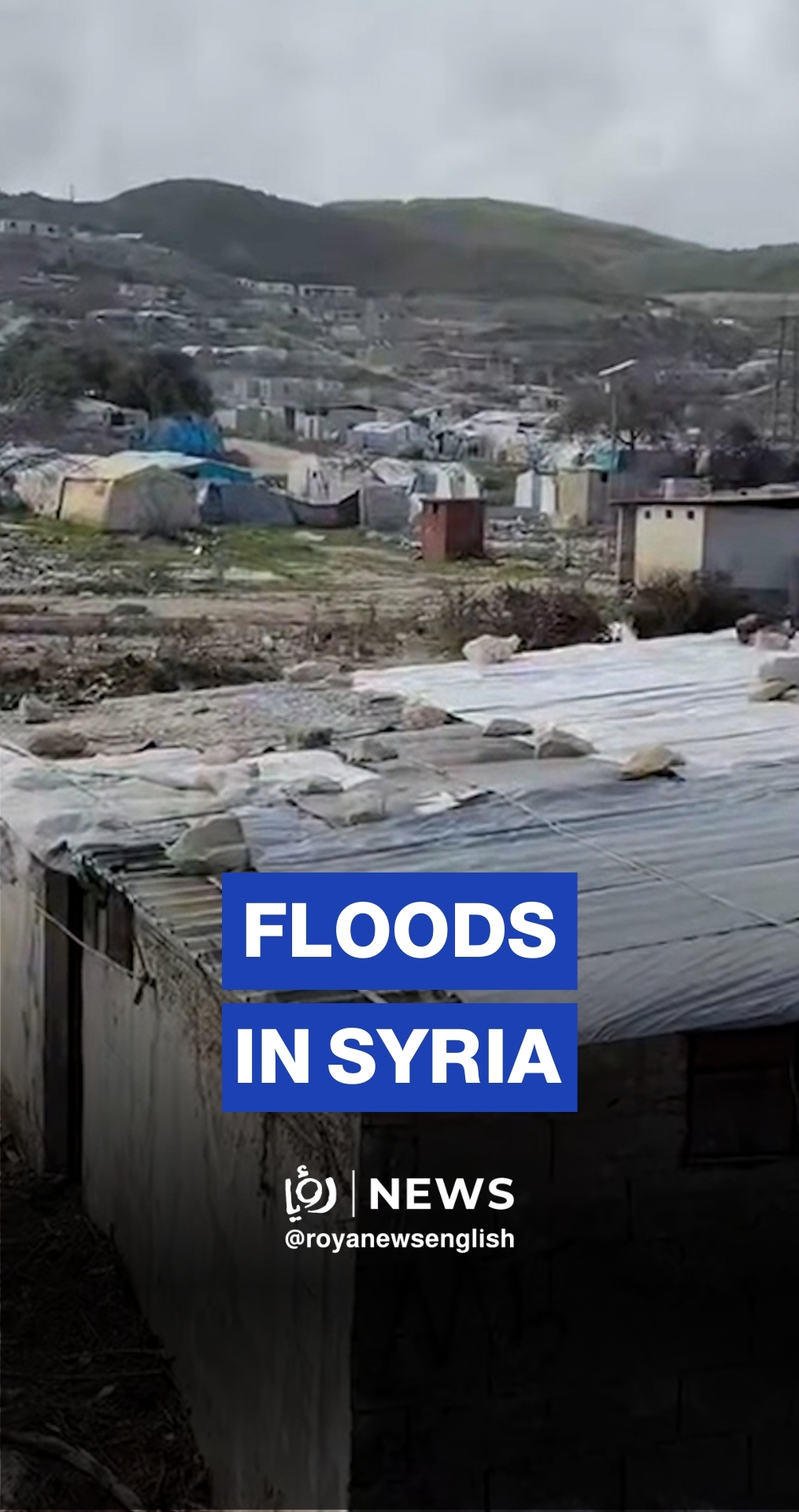 Floods sweep away tents of displaced families in Syria’s Idlib