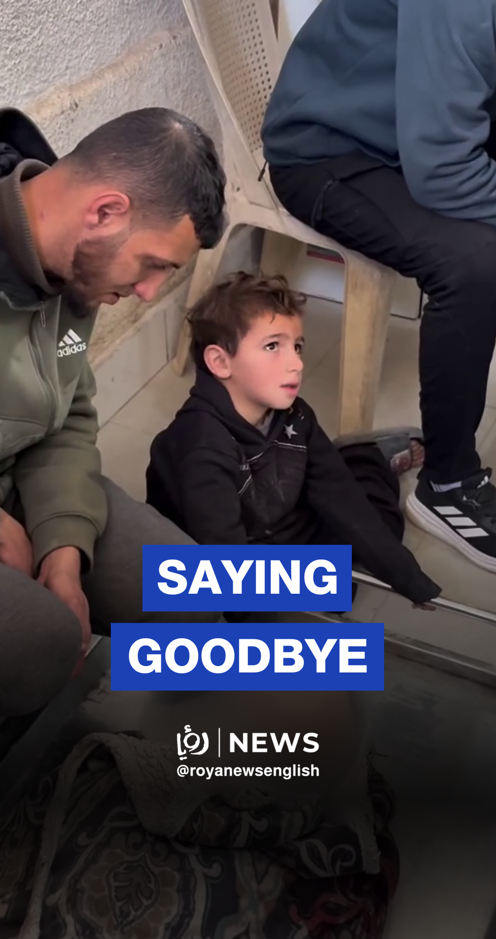 Child bids farewell to father targeted by ‘Israeli’ backed militias