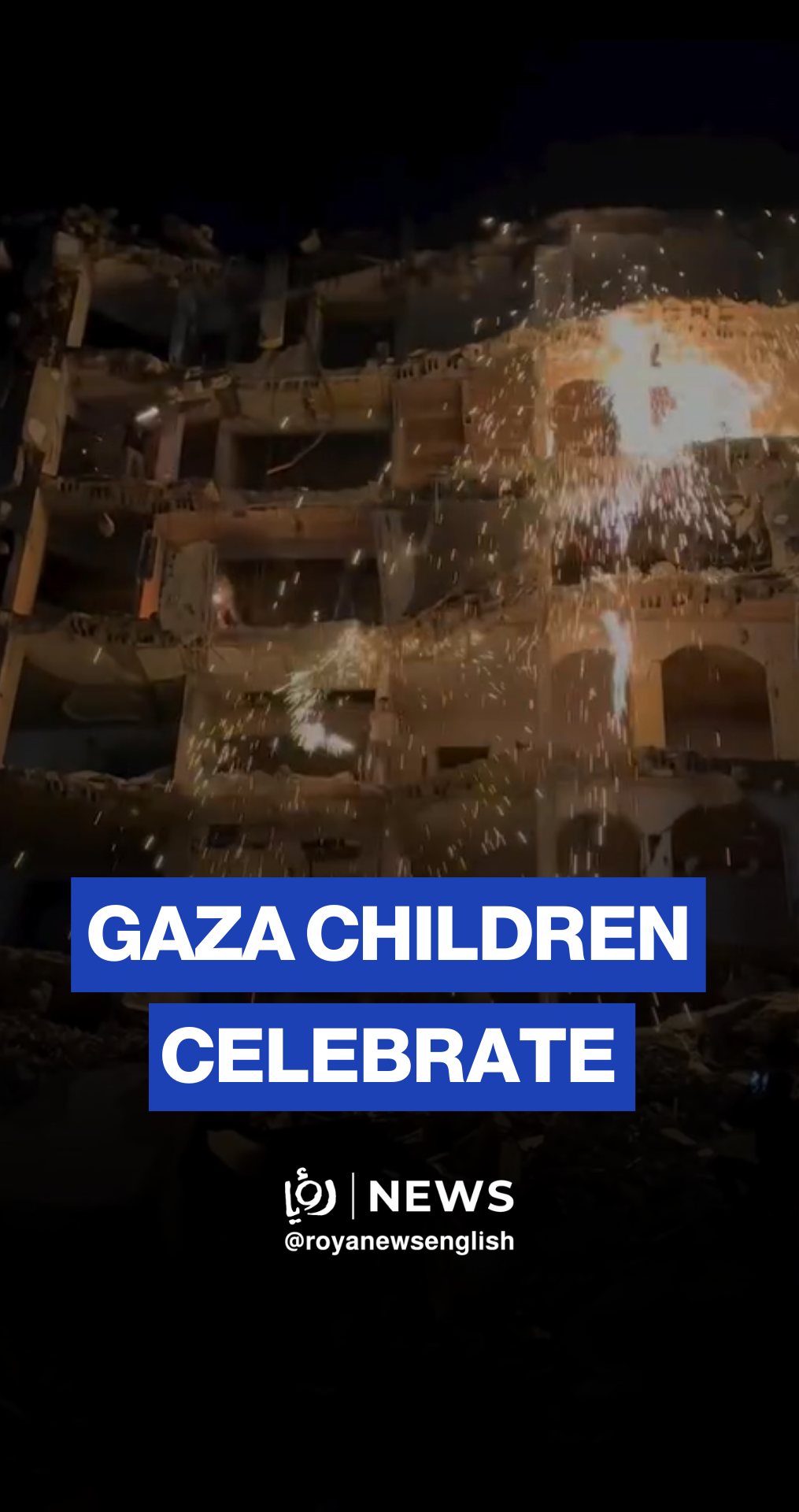 Gaza children sing for Ramadan amid ruins