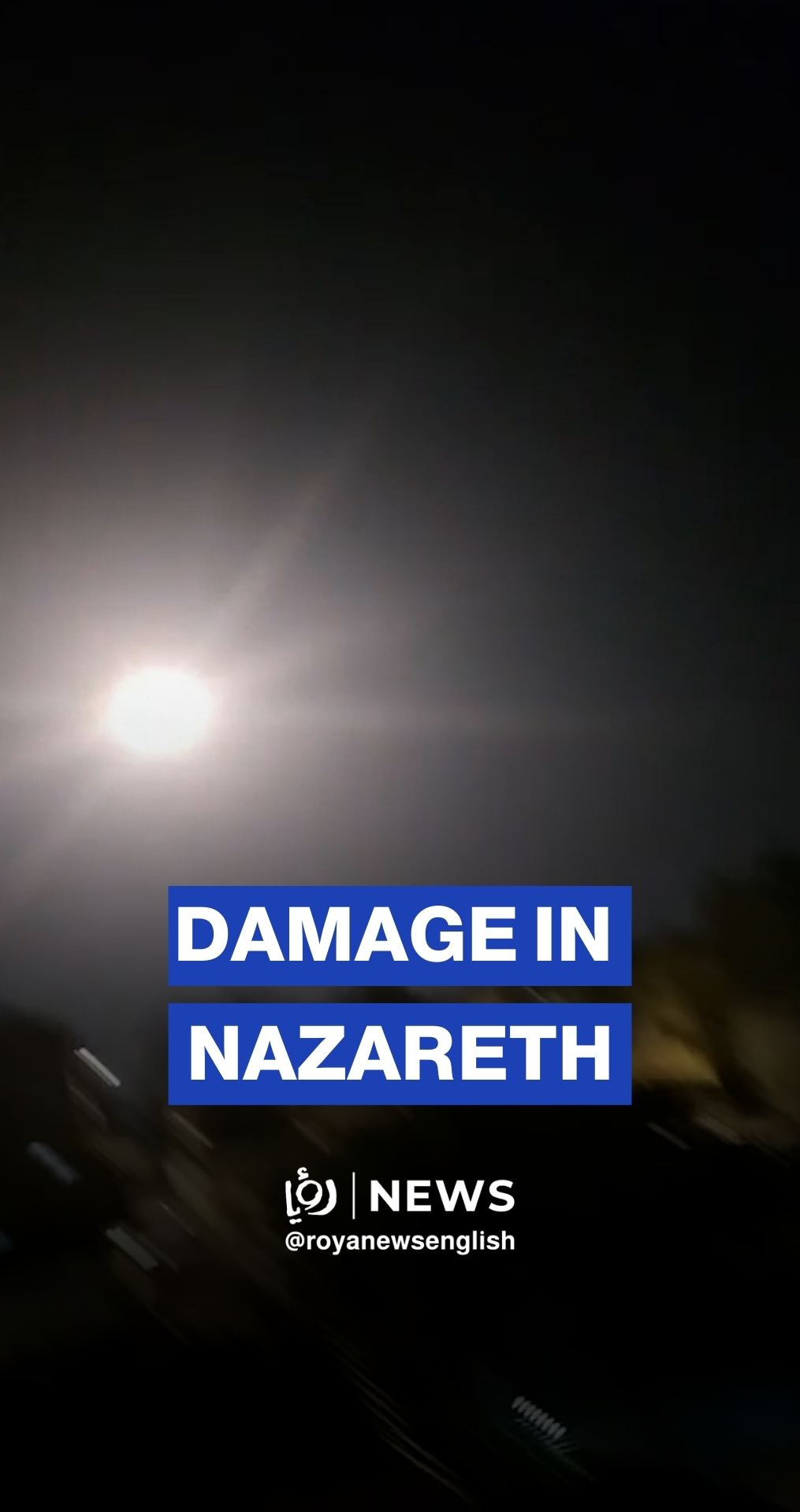 Iranian rocket falls, causing widespread damage in Occupied Nazareth