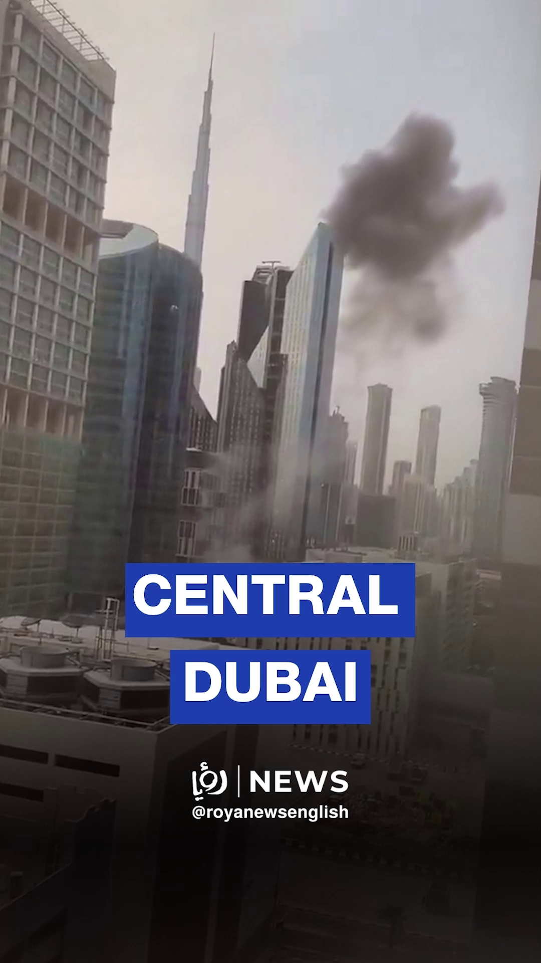 Central Dubai building hit by debris after intercepted projectile