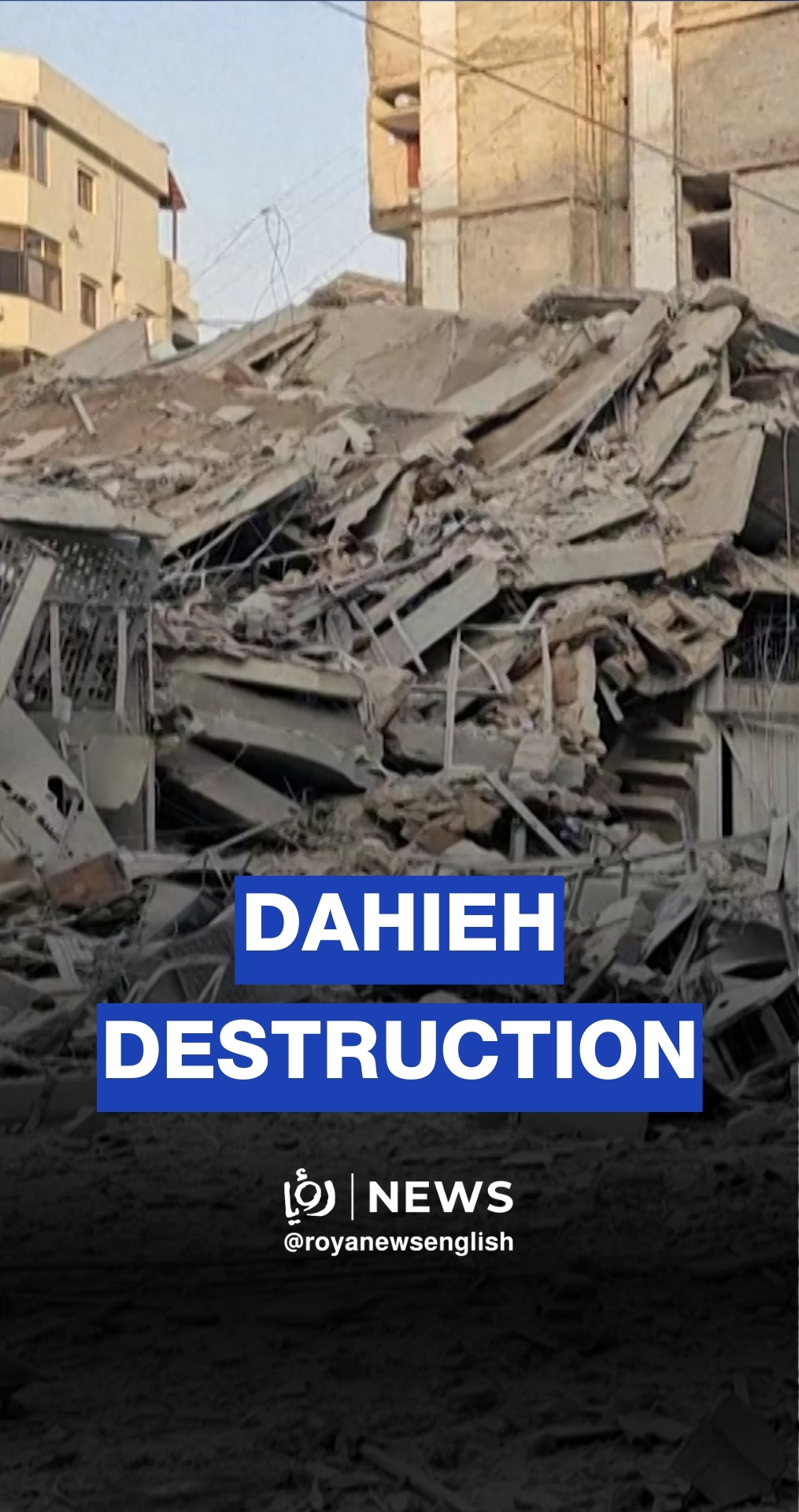 Destruction after massive ‘Israeli’ strikes on south Beirut