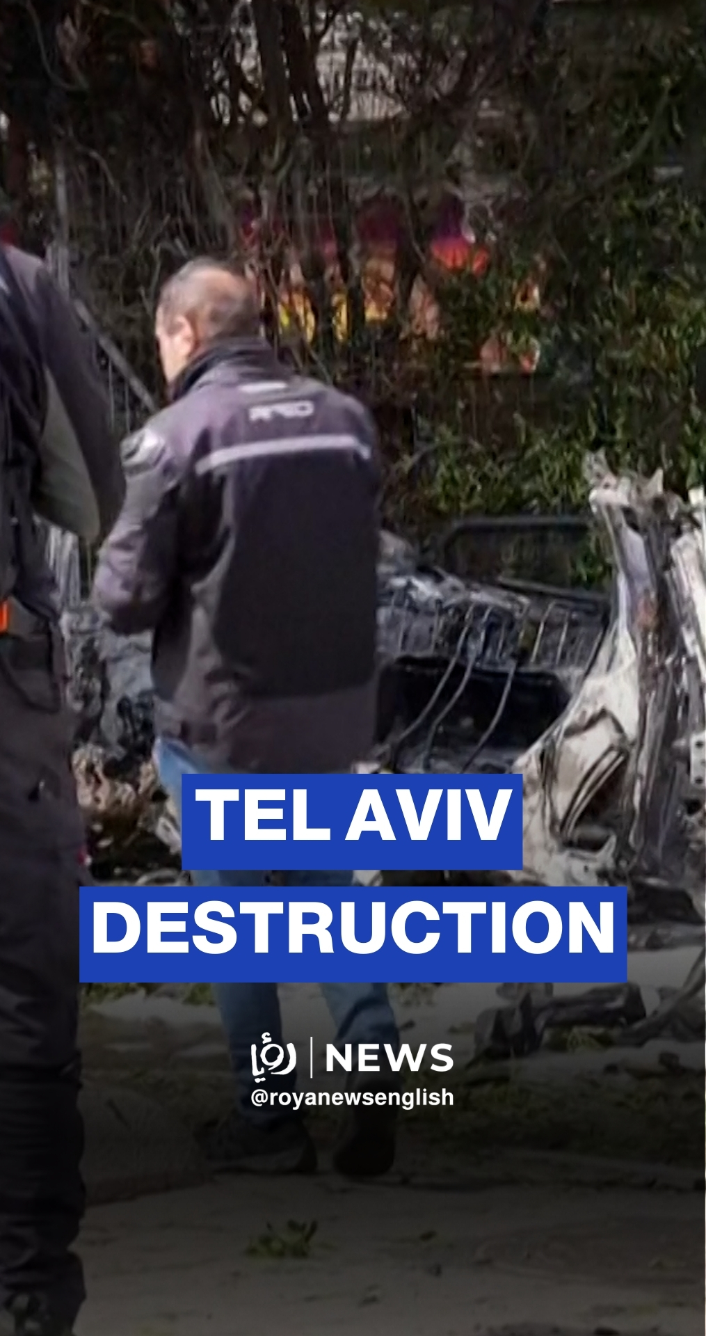 Destruction in Tel Aviv after Iranian missile strike