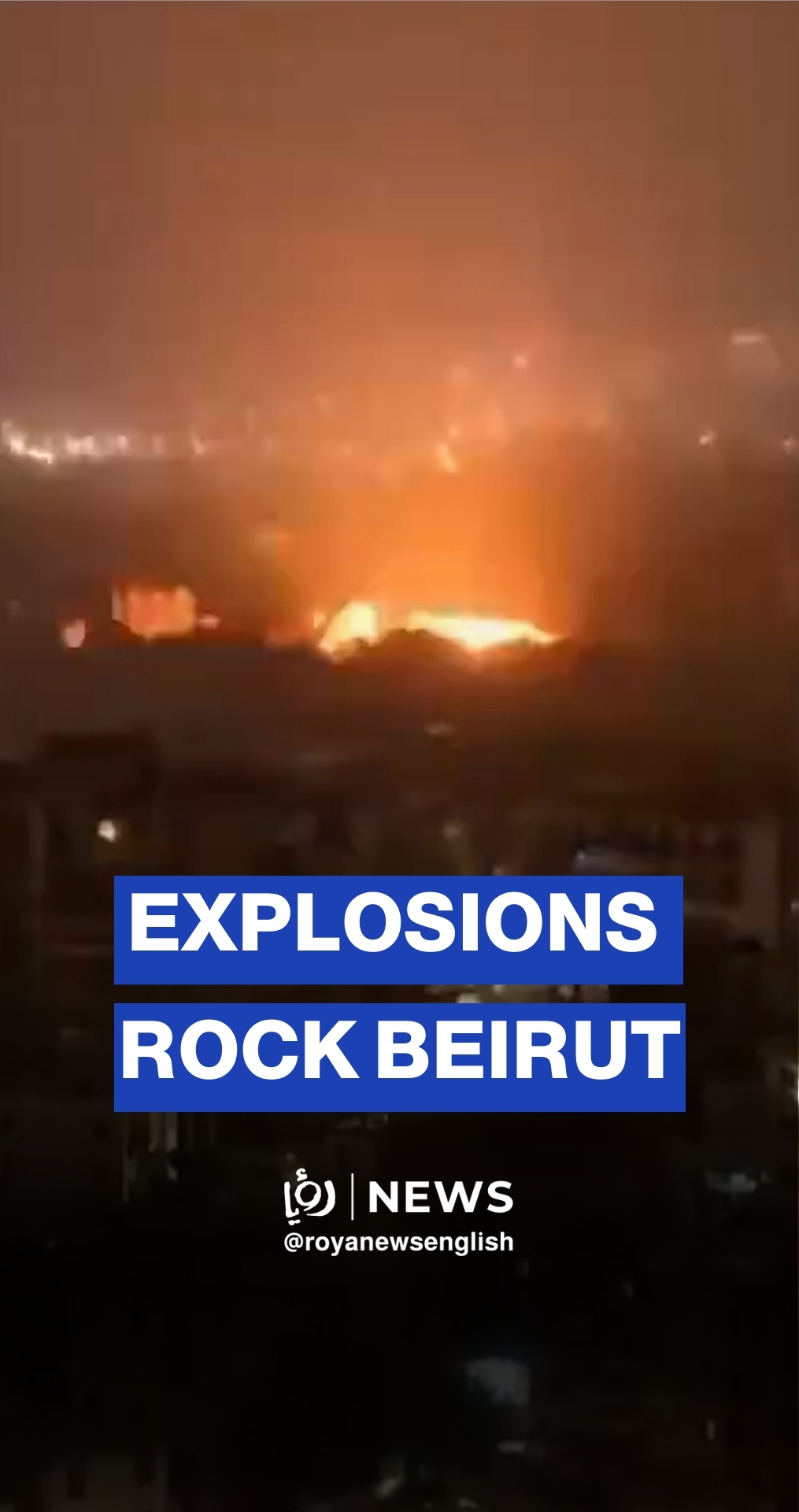 Massive explosions hit Beirut’s southern suburbs