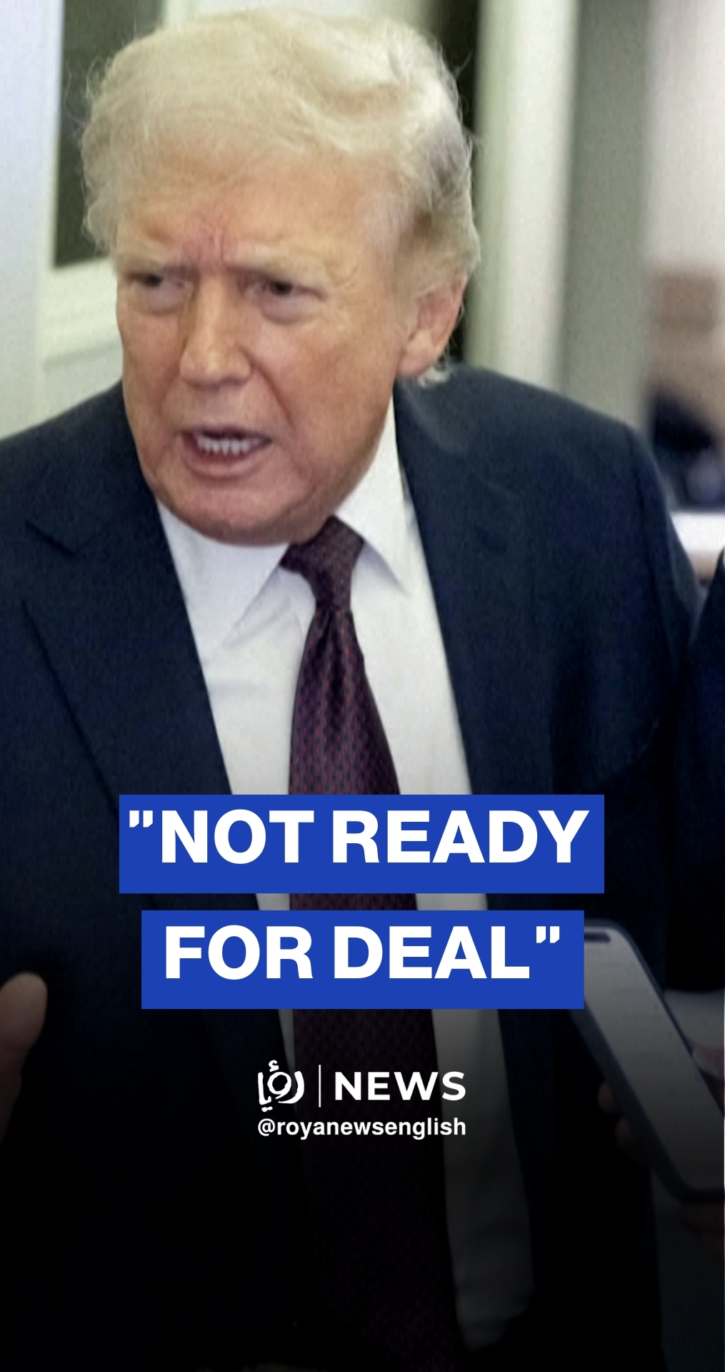 Trump says 'we're talking' to Iran but it's not 'ready' for deal to end war