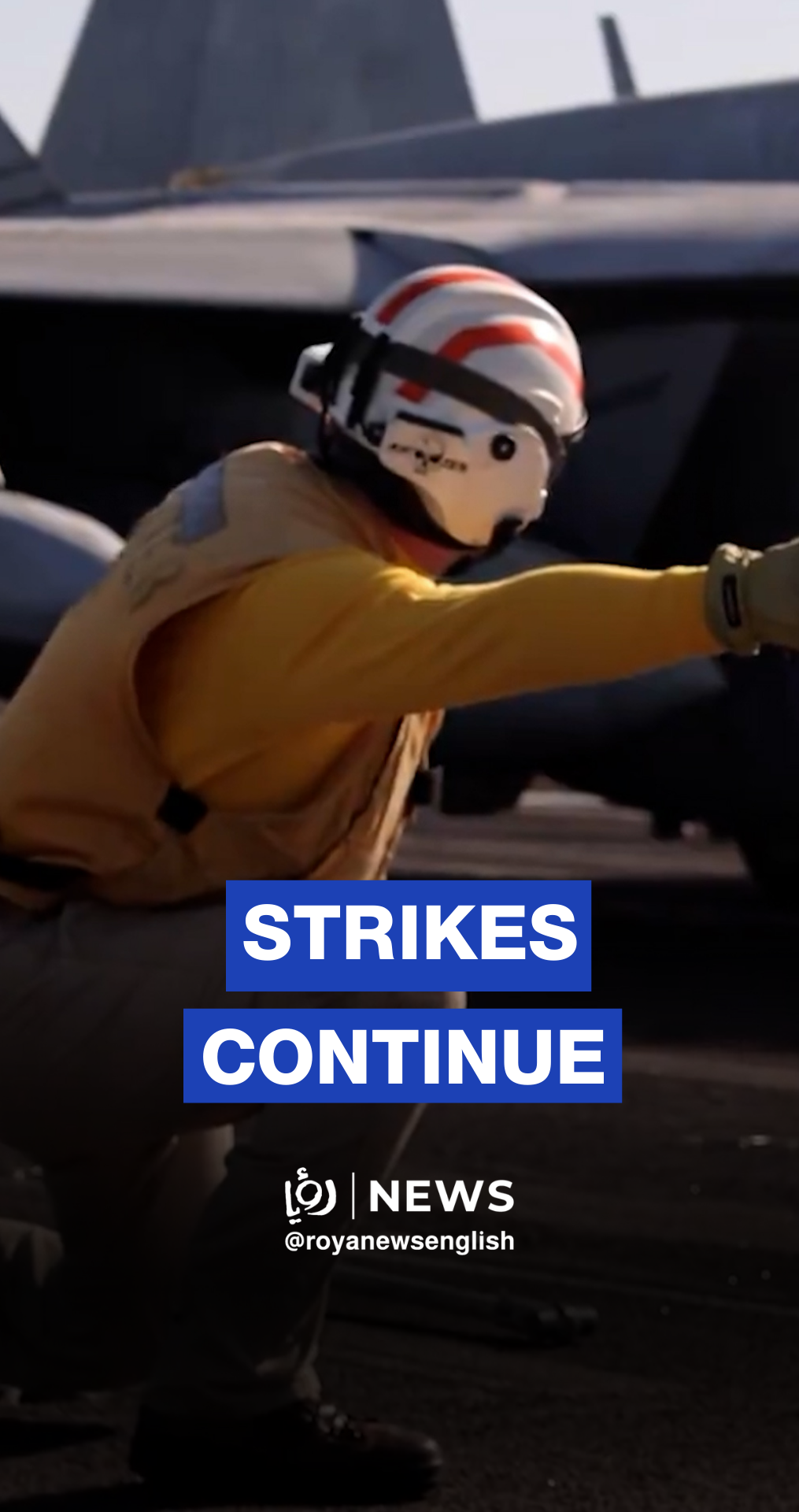 US military footage of jets taking off to strike Iran