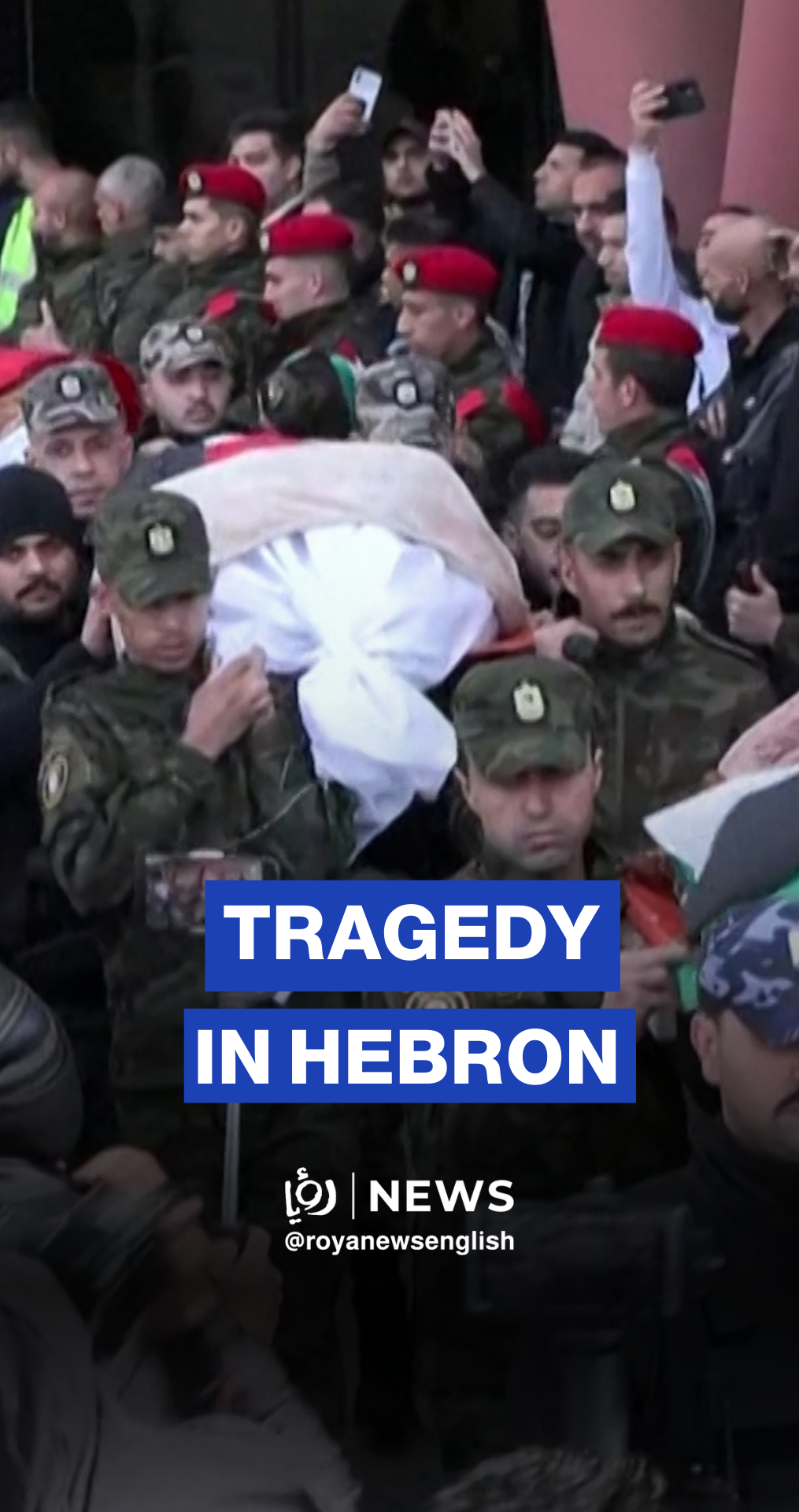 Preparations for farewell of Palestinians killed from missile shrapnel in Hebron