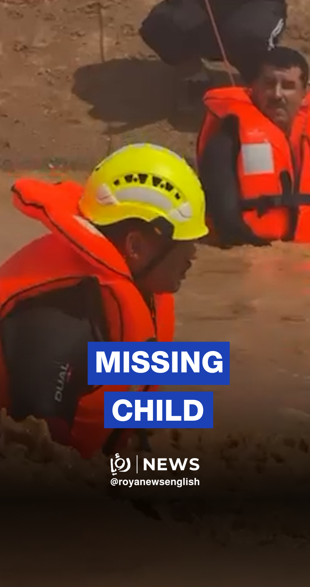 Civil defense teams search for child swept away by floodwaters in Jordan’s Mafraq