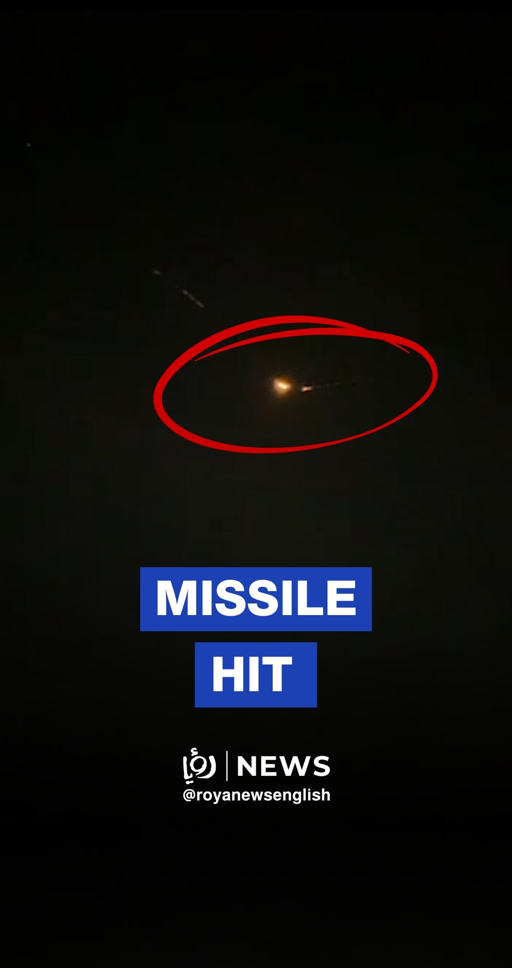 Iranian missile scores direct hit in north ‘Israel’