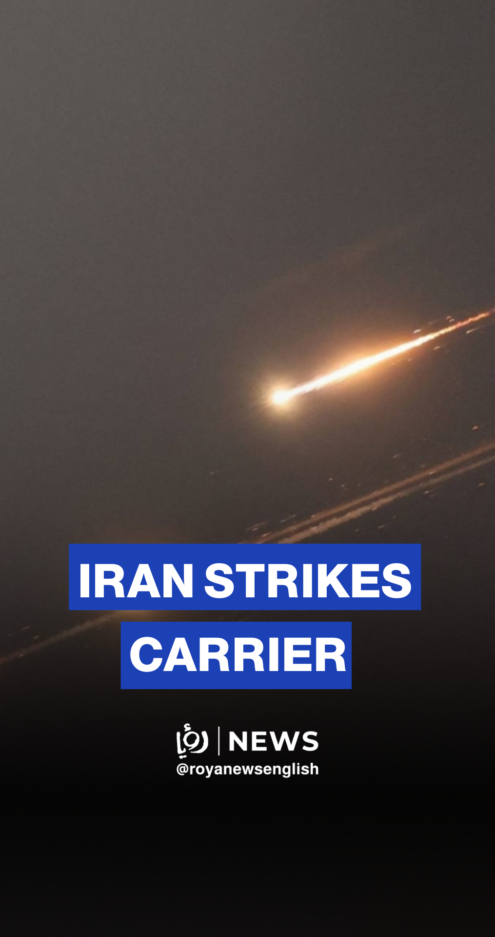 Iran releases footage of missiles fired at US aircraft carrier