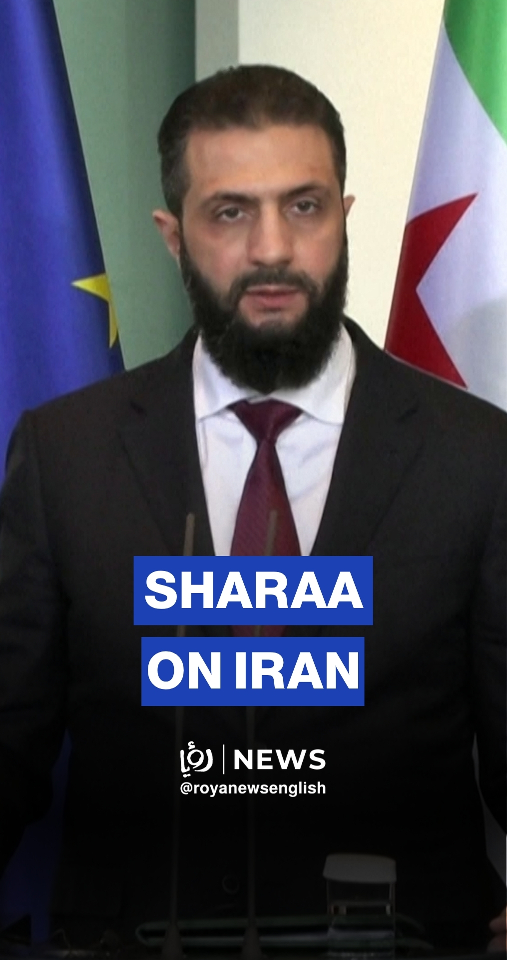 Syria’s Sharaa condemns Iranian attacks on Arab countries