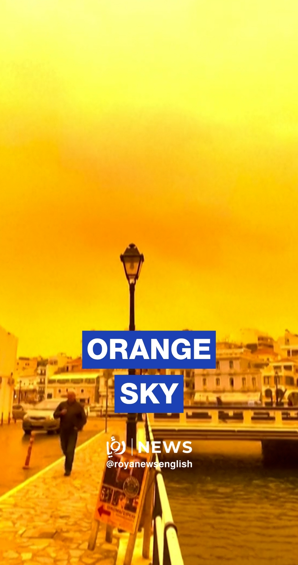 African dust storm turns Crete sky orange, disrupts shipping