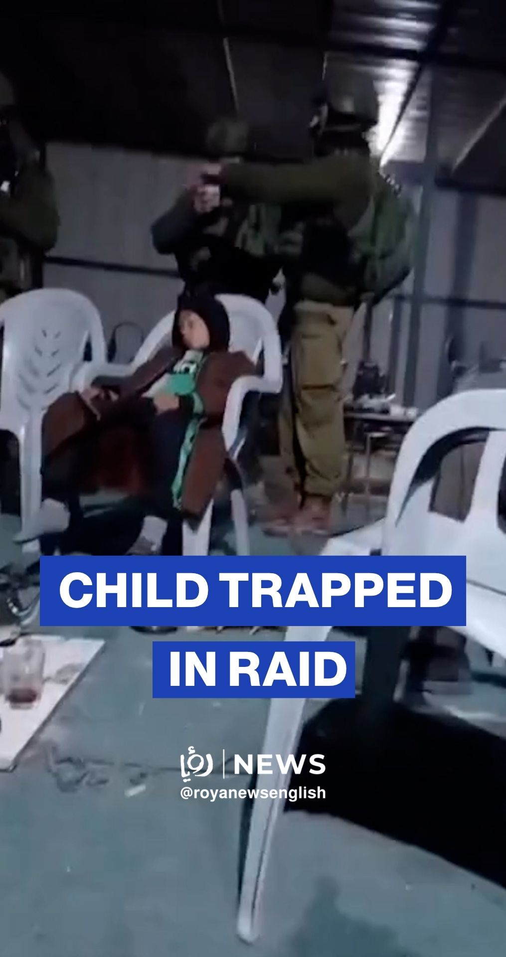 'Israeli’ soldiers raid home, surround sleeping child with guns