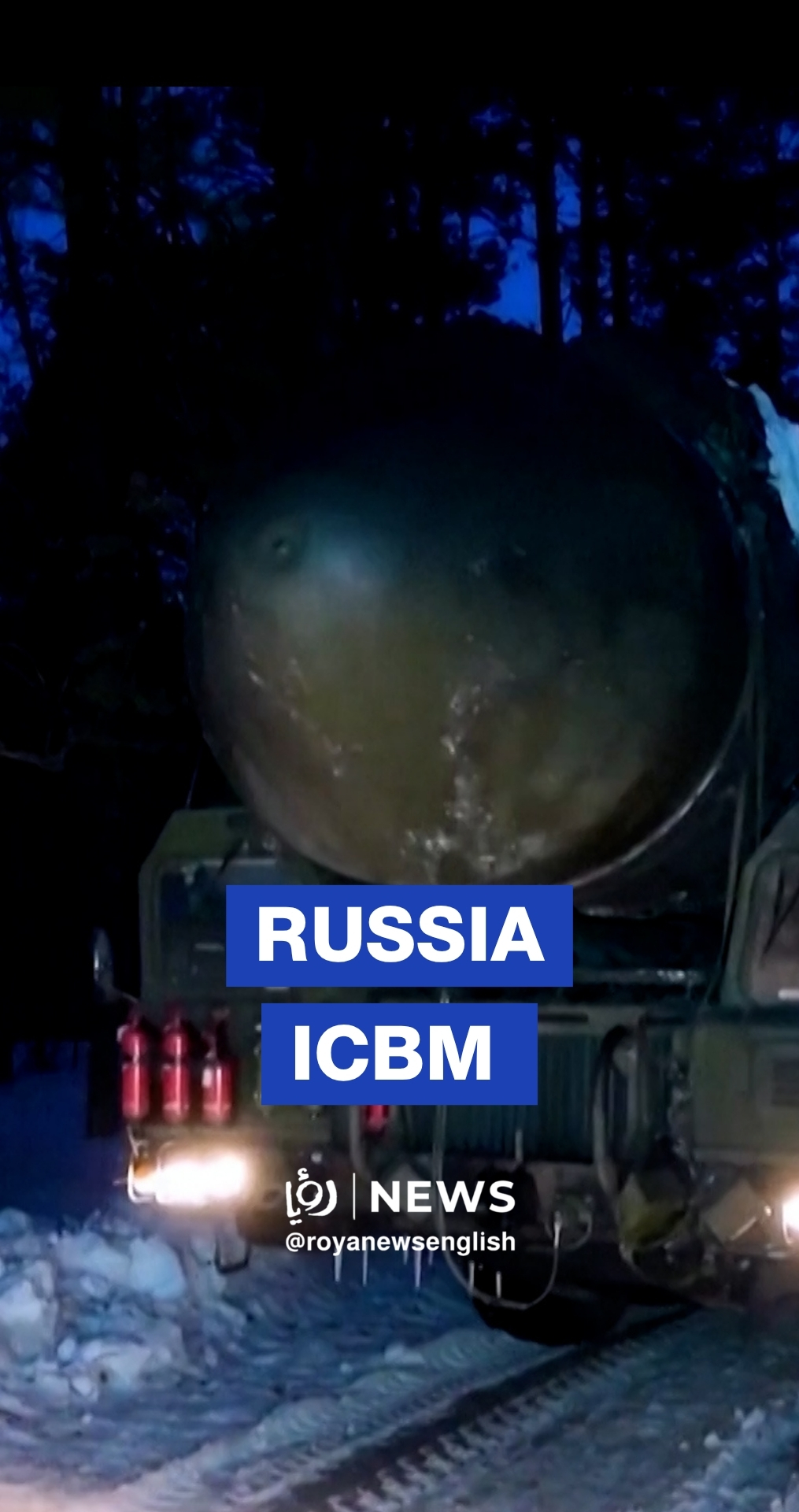 Russia shows off ICBM during alleged Siberia drills