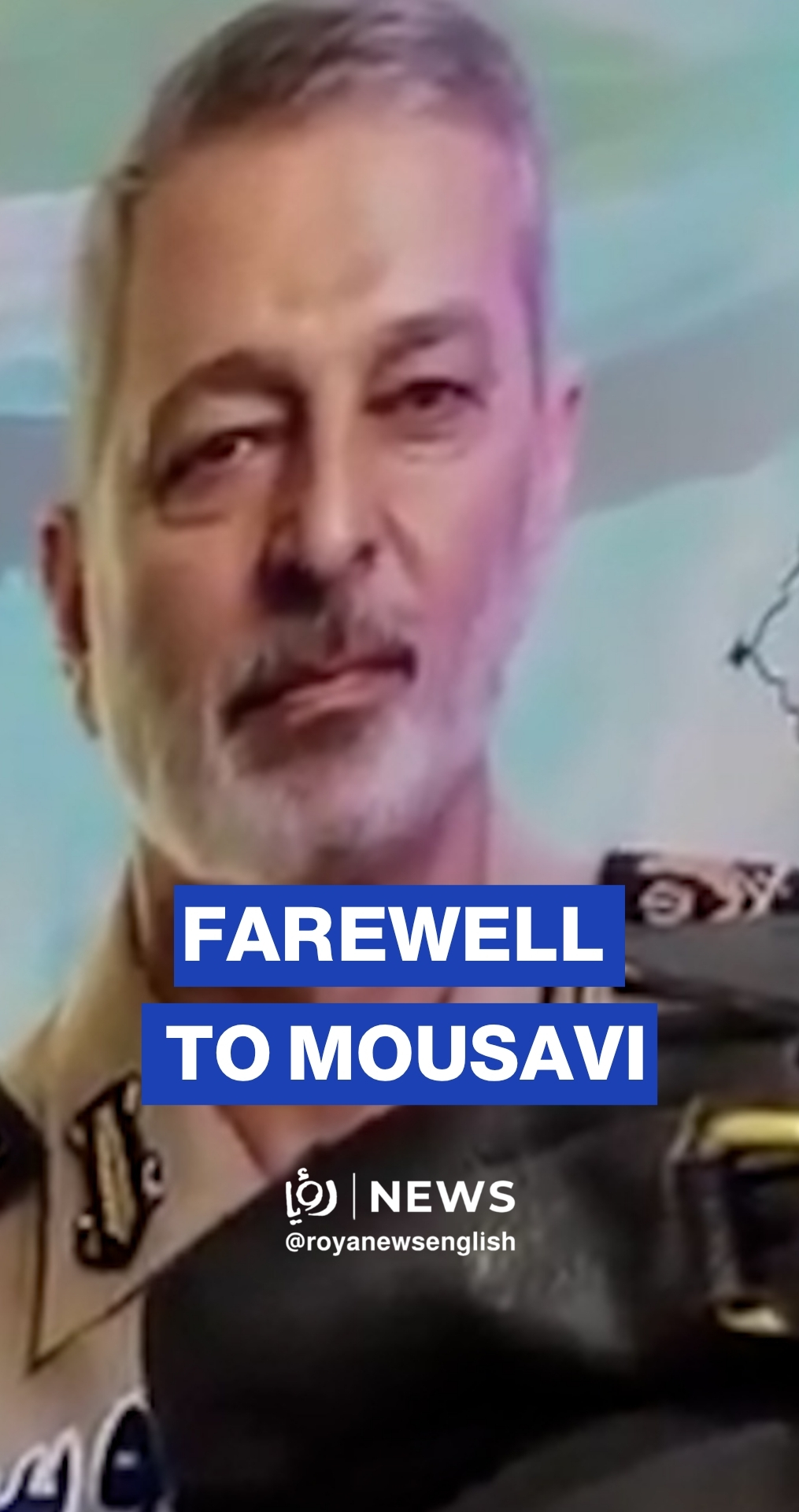 Mousavi’s widow says final goodbye to Iran’s chief of staff
