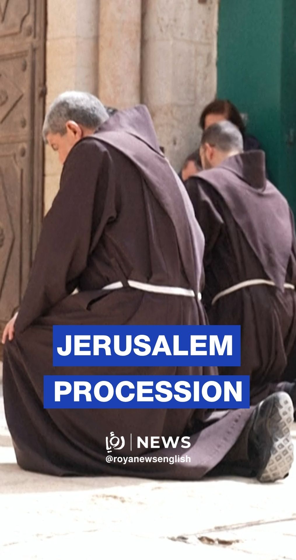 Very limited Good Friday procession in Jerusalem's Old City