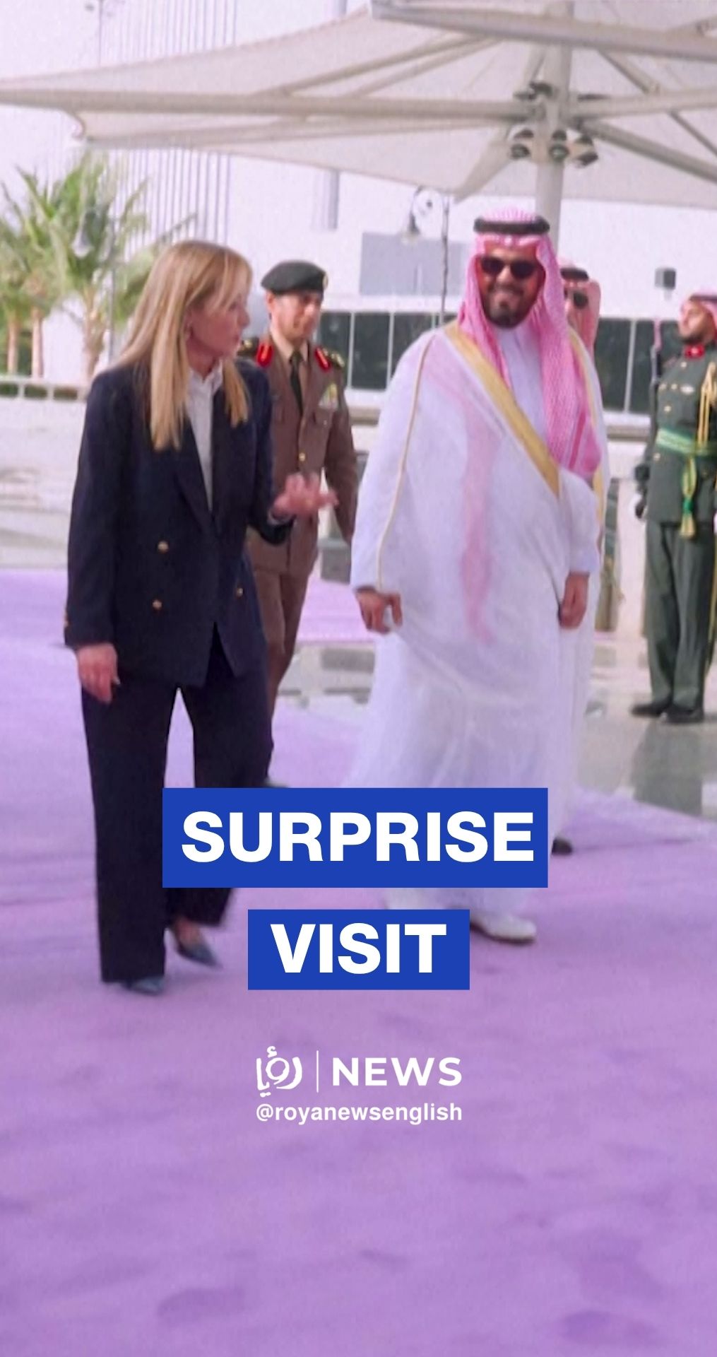 Italian PM arrives in Saudi Arabia on surprise visit