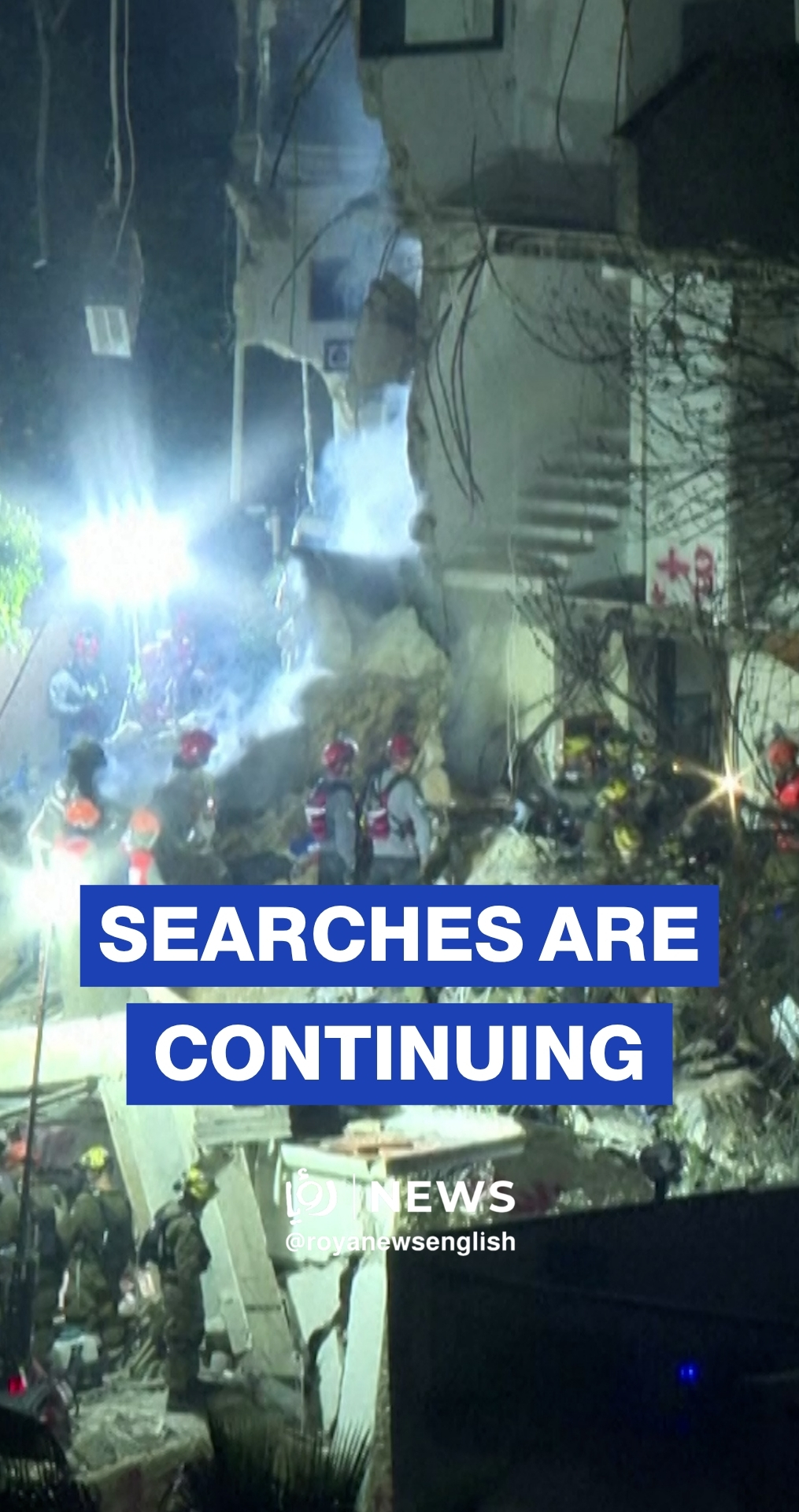 Rescue teams continue search hours after Haifa building hit