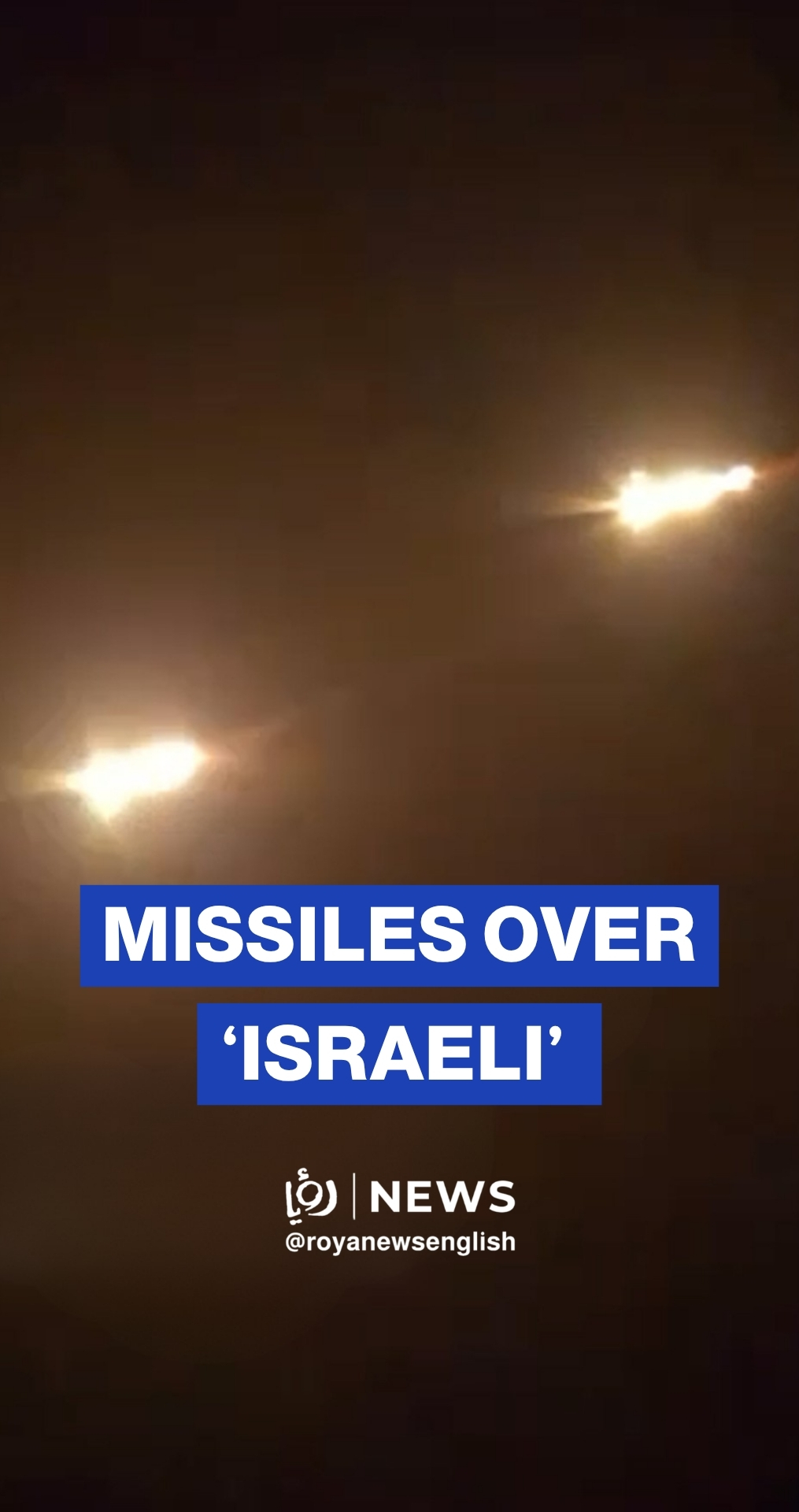 Iranian missiles spotted over ‘Israeli’ heading toward targets
