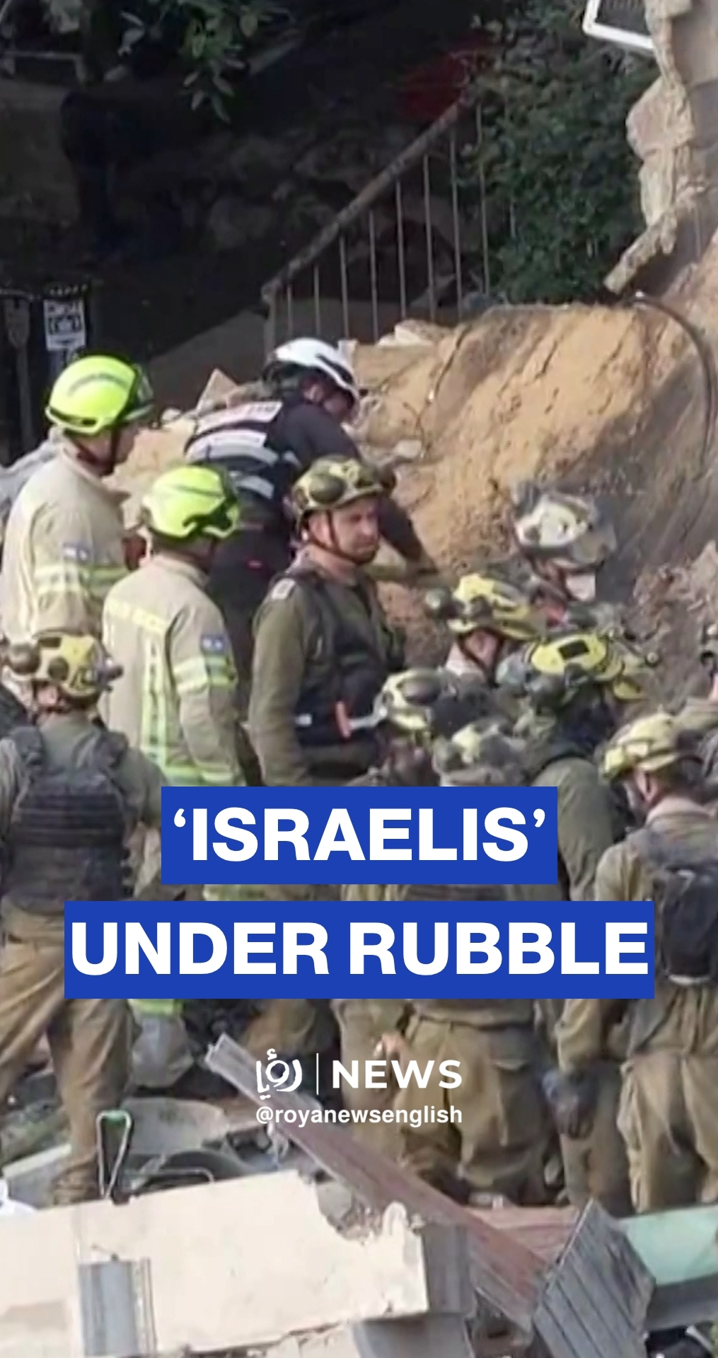 'Israeli' rescuers search for missing after building hit by Iran missile