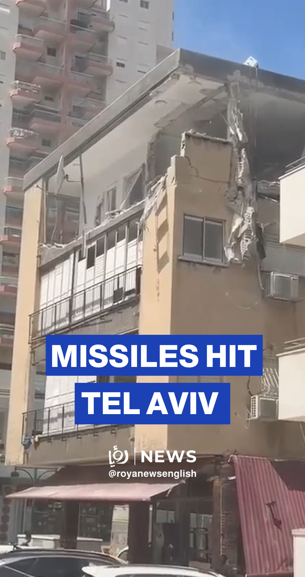 Iranian missile barrage rocks Tel Aviv, causing impacts