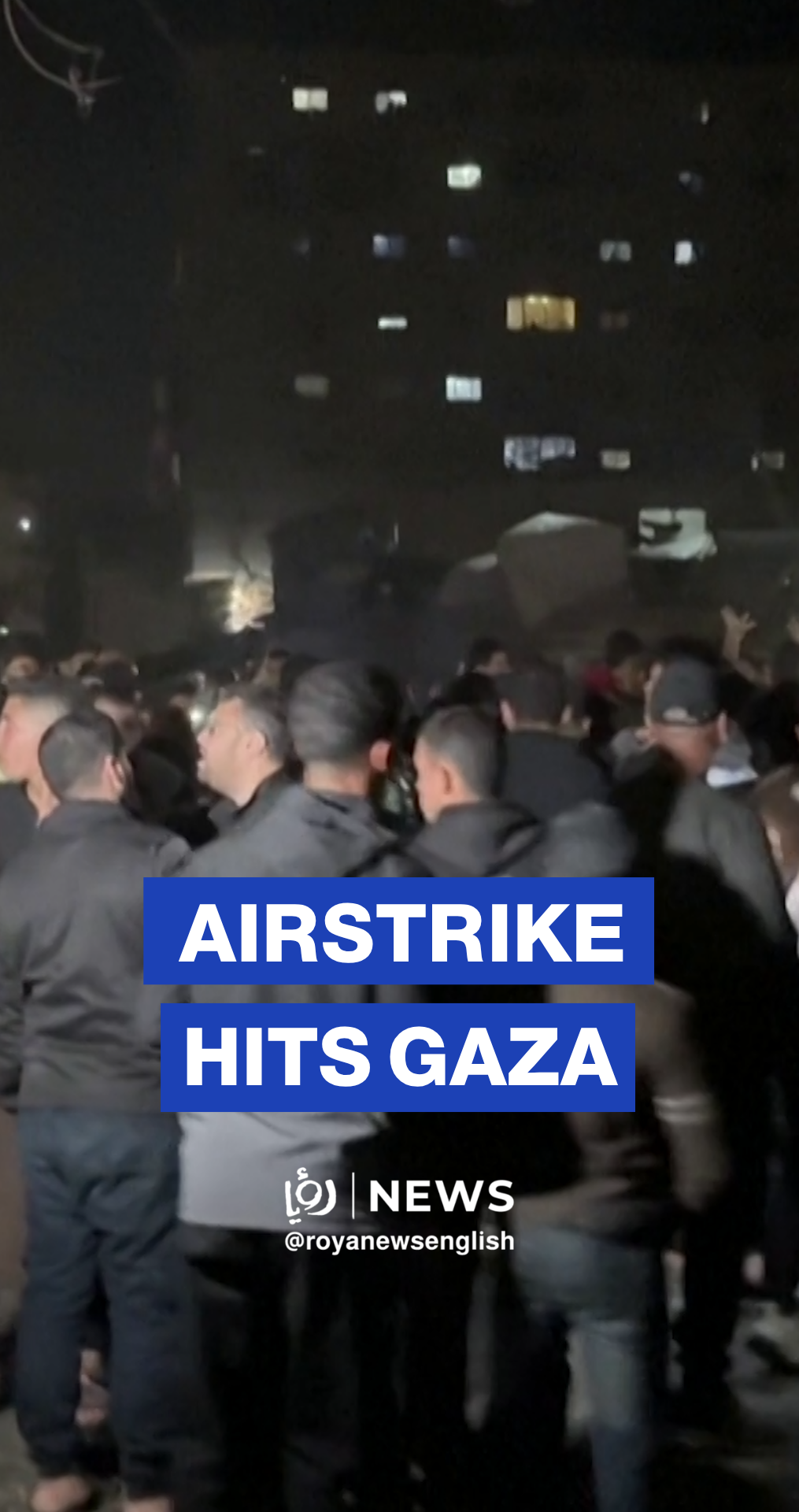 Aftermath of overnight ‘Israeli’ airstrike on Gaza City