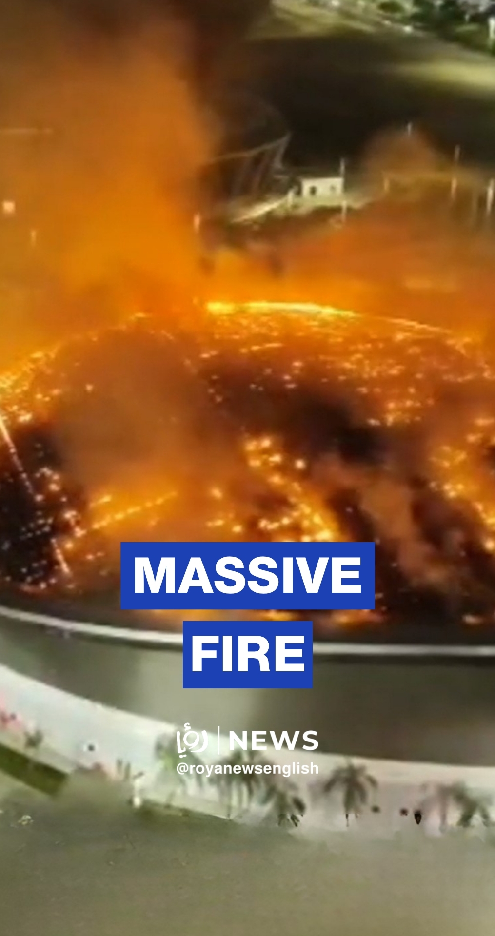 Huge fire consumes roof of Olympic velodrome stadium
