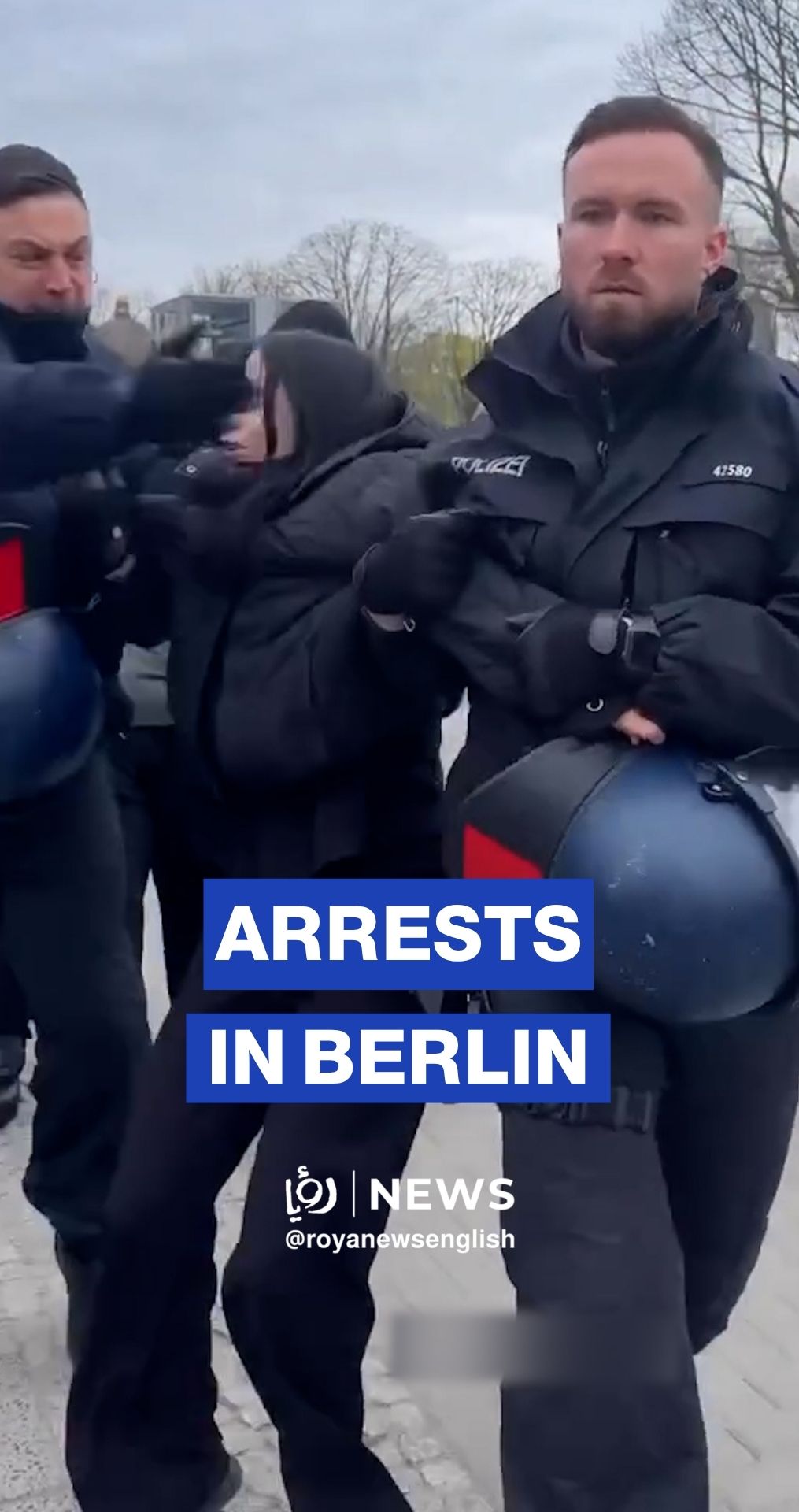 German police forcibly arrest pro-Palestinian protesters in Berlin