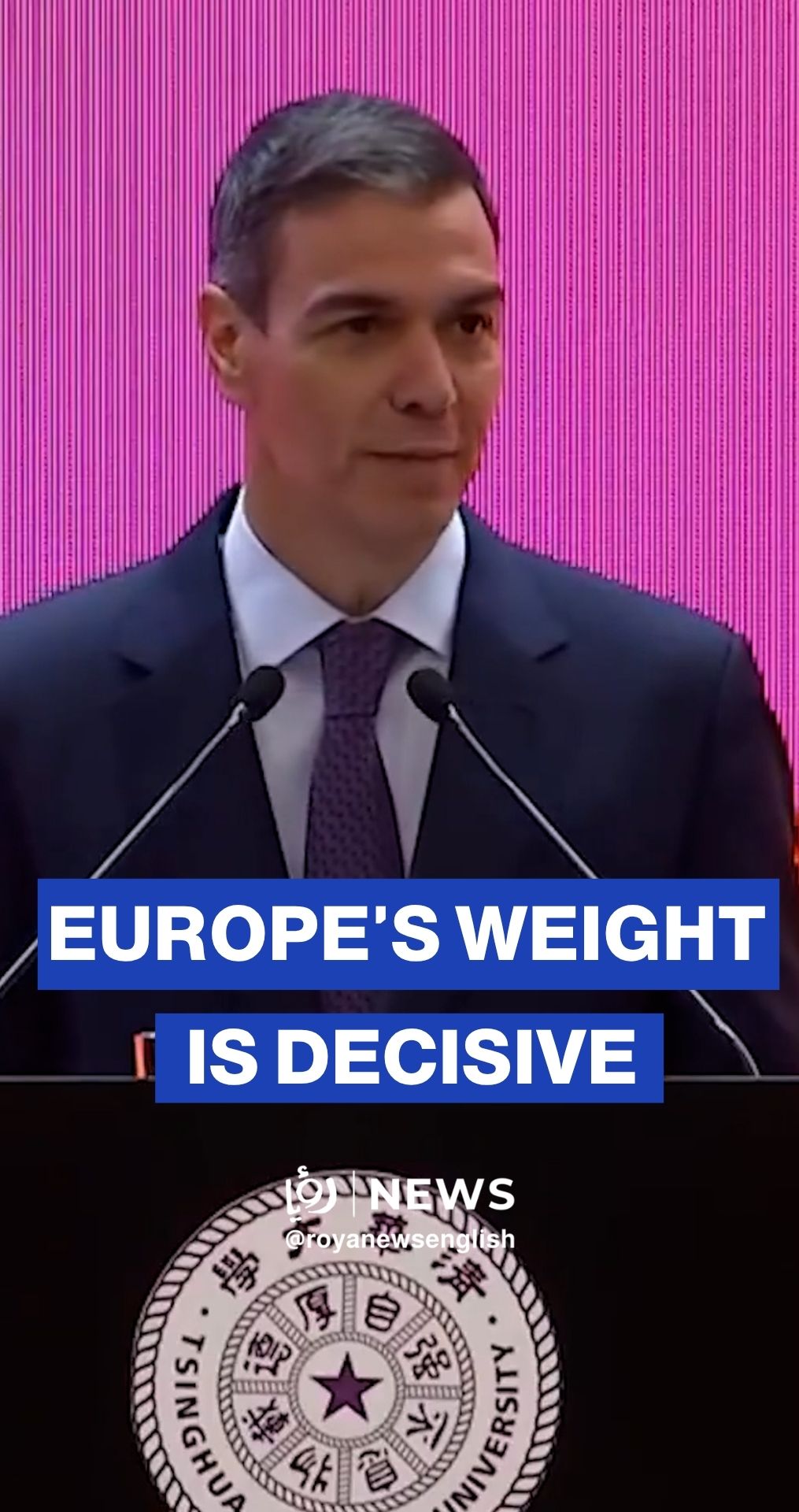 Spanish PM champions European strength at Tsinghua University