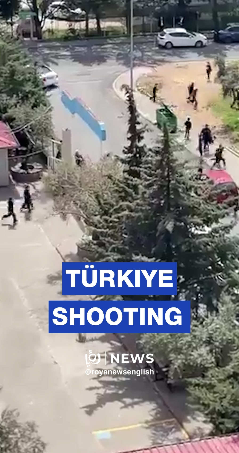 Turkish students climb out of school windows to escape shooting