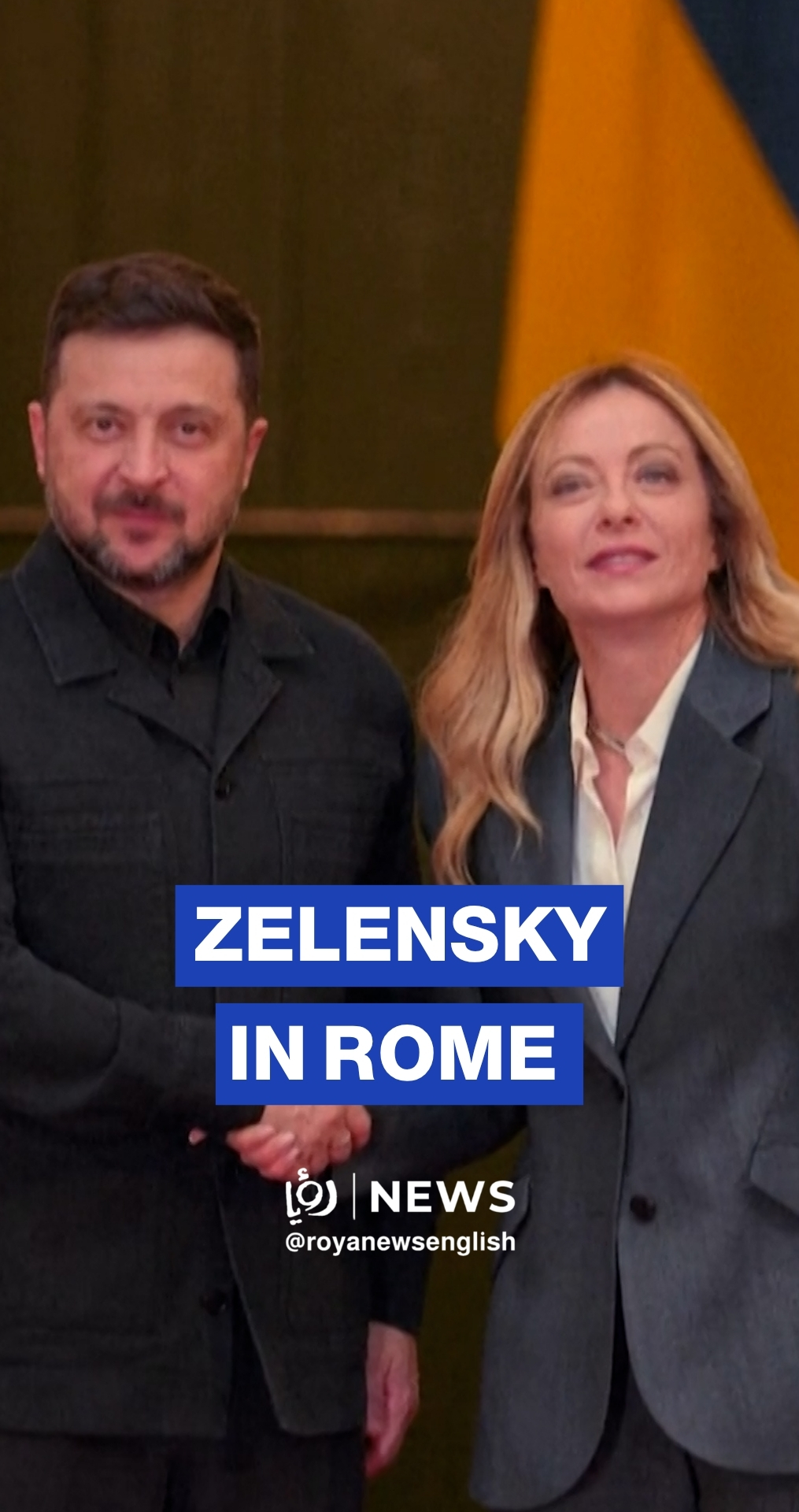 Zelensky meets with Meloni in Rome as he presses European allies on air defence