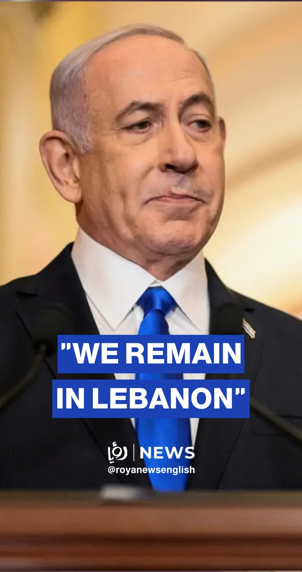 "We remain in Lebanon in a widened security zone” says Netanyahu on Lebanon ceasefire