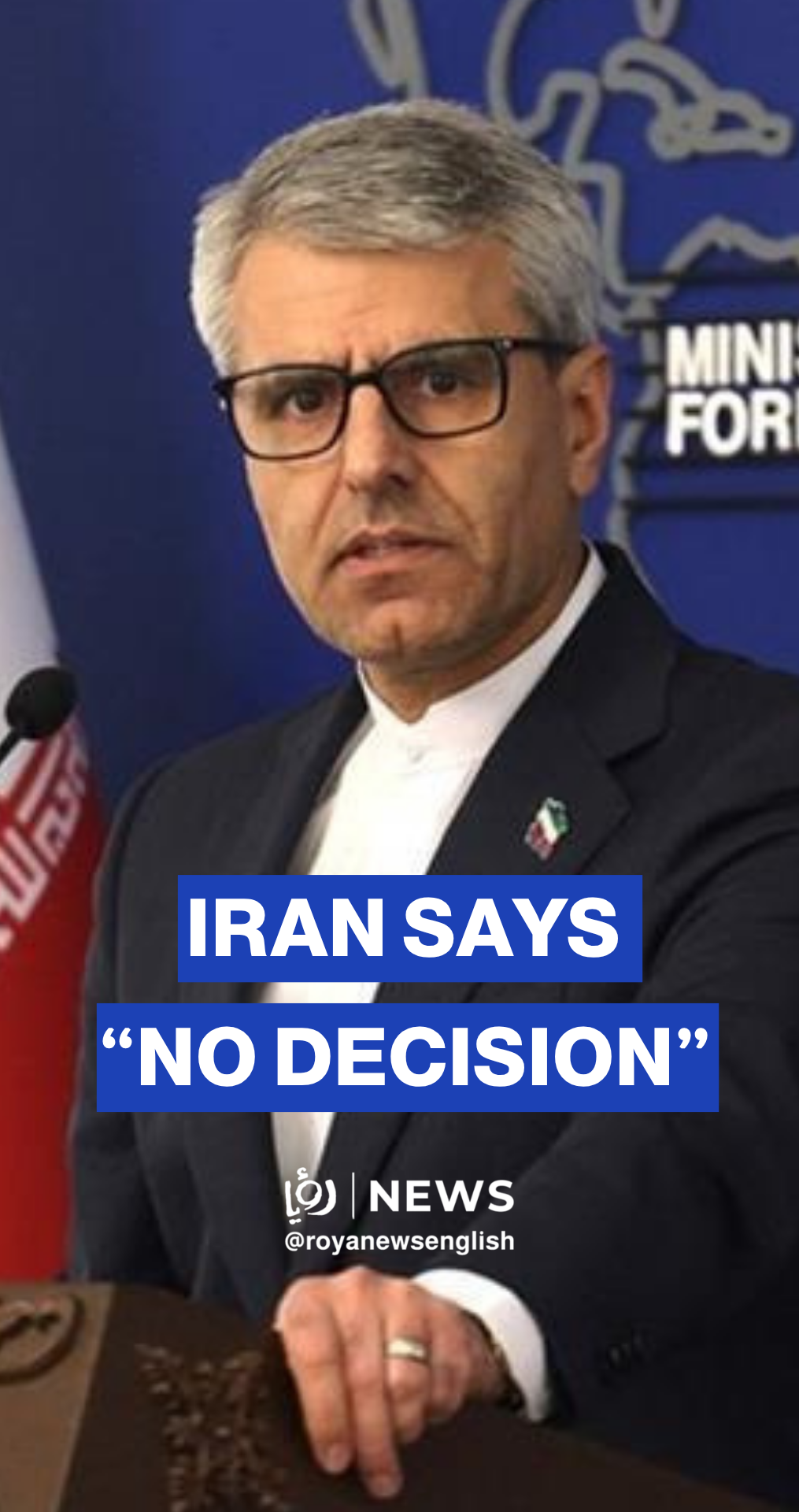 Iran says "no decision"