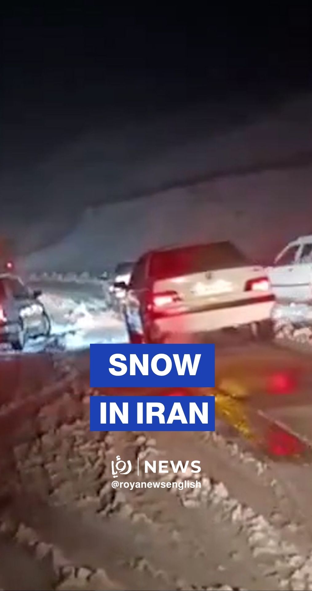 Unseasonal snowfall paralyzes parts of Iran