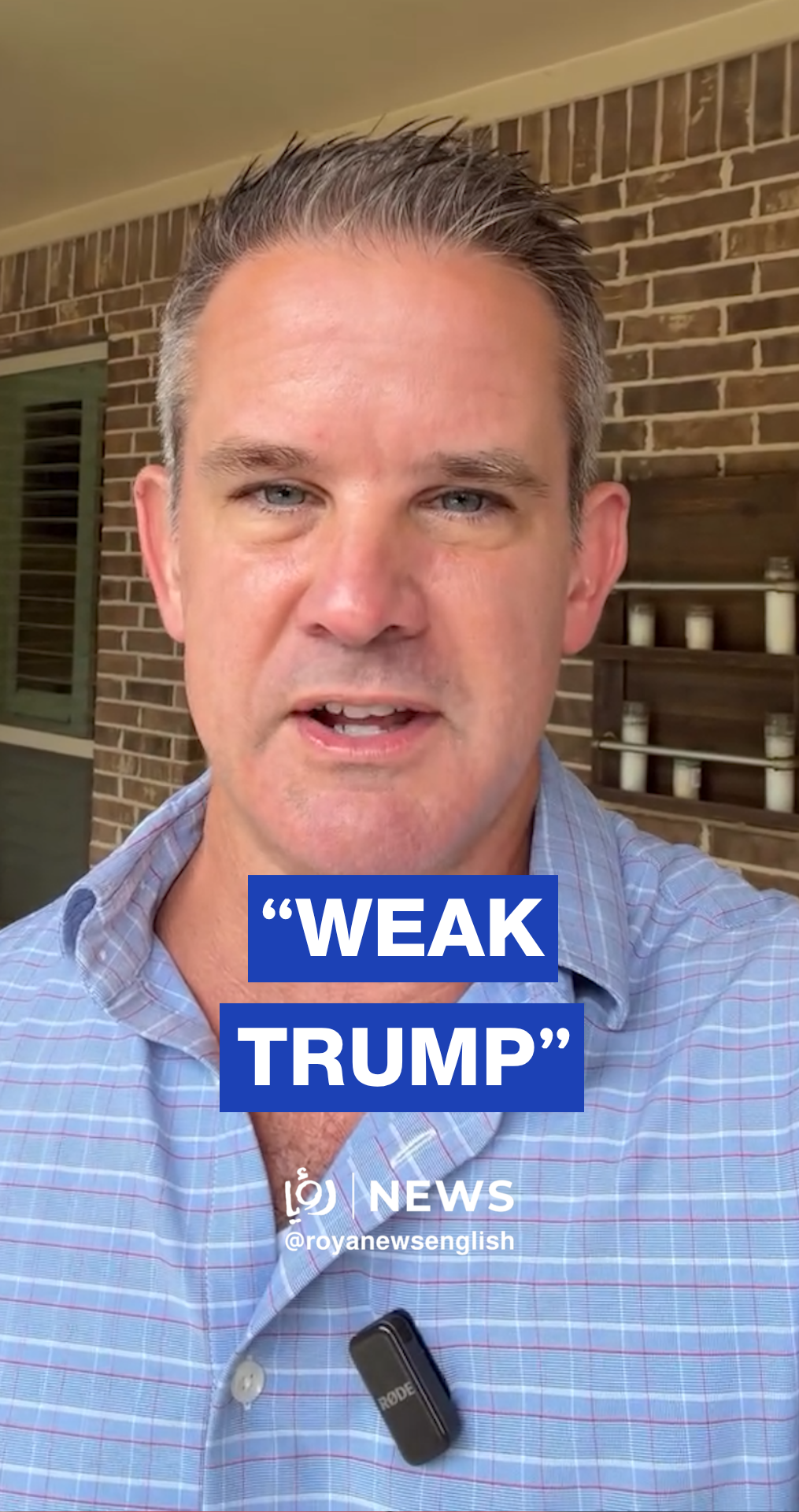 "Do you now see how weak Donald Trump is?"  Adam Kinzinger