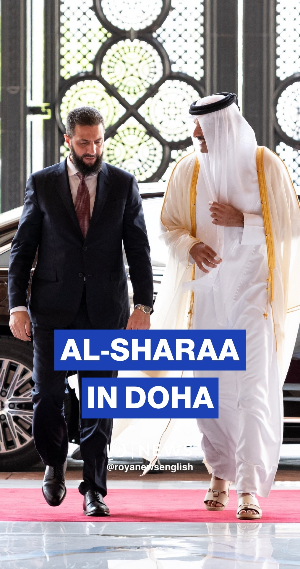 Qatar Emir Receives Syria’s President in Doha