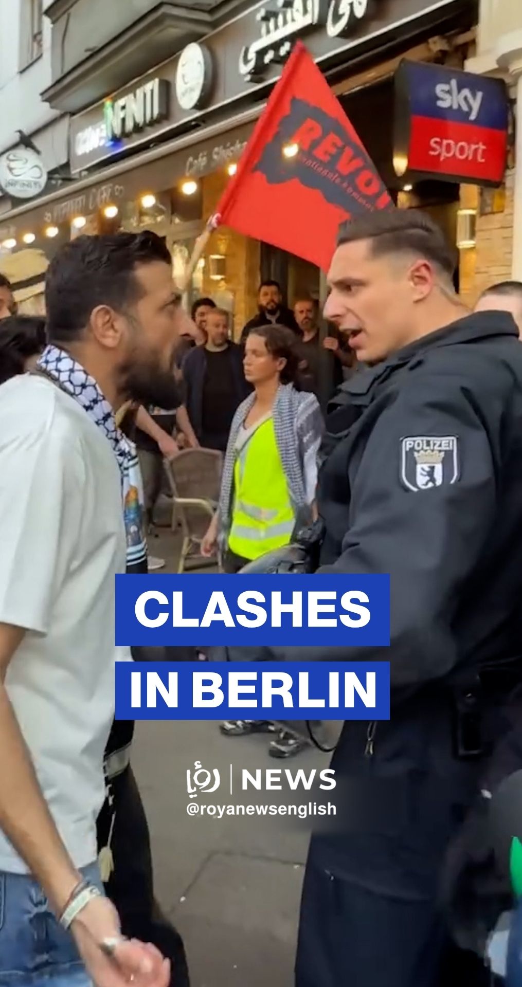 Clashes erupt between German police and pro-Palestine protesters
