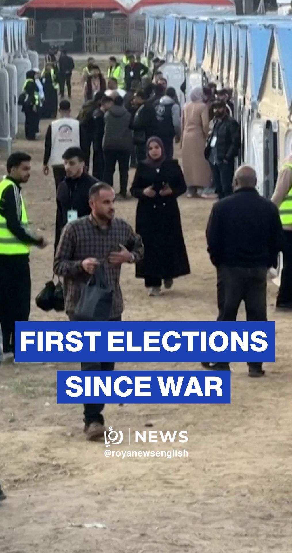 Palestinians vote in central Gaza in first elections since war
